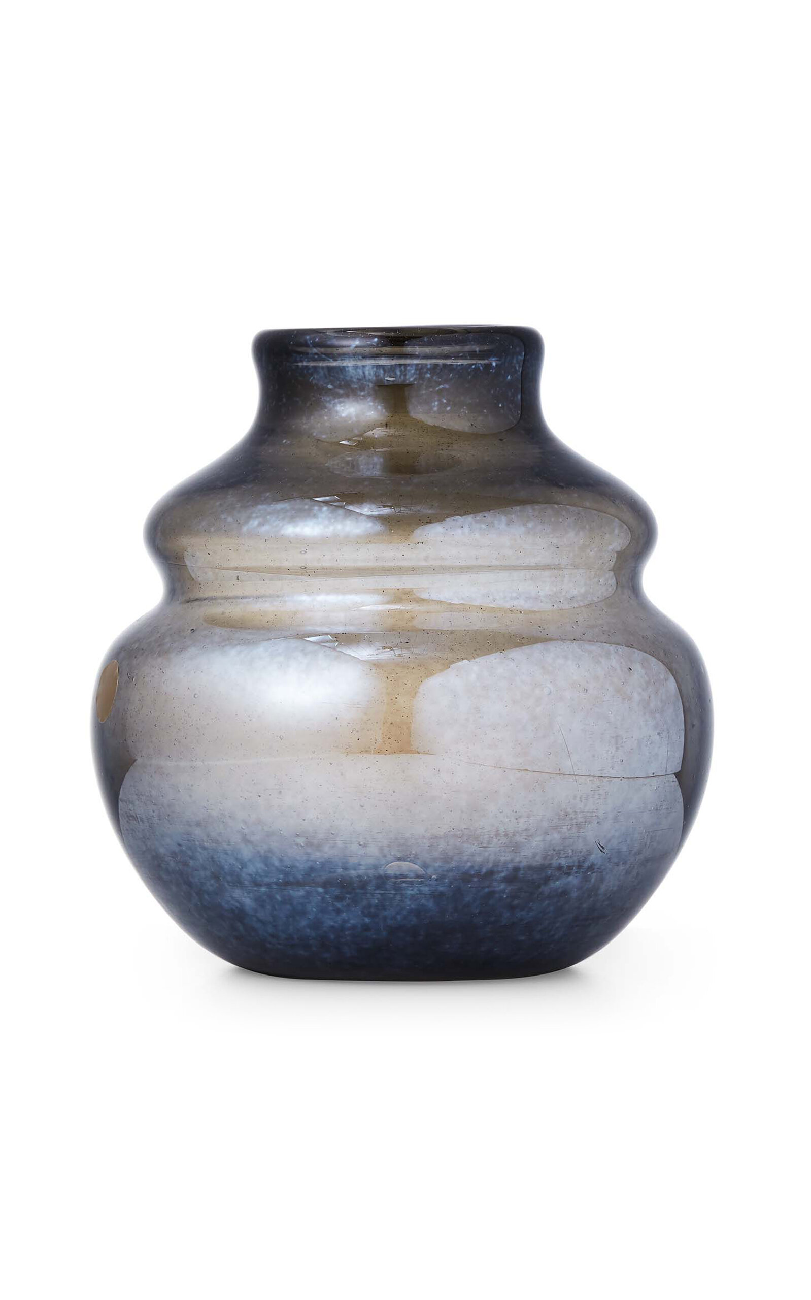 Shop St. Frank Hourglass Vase In Dark Grey