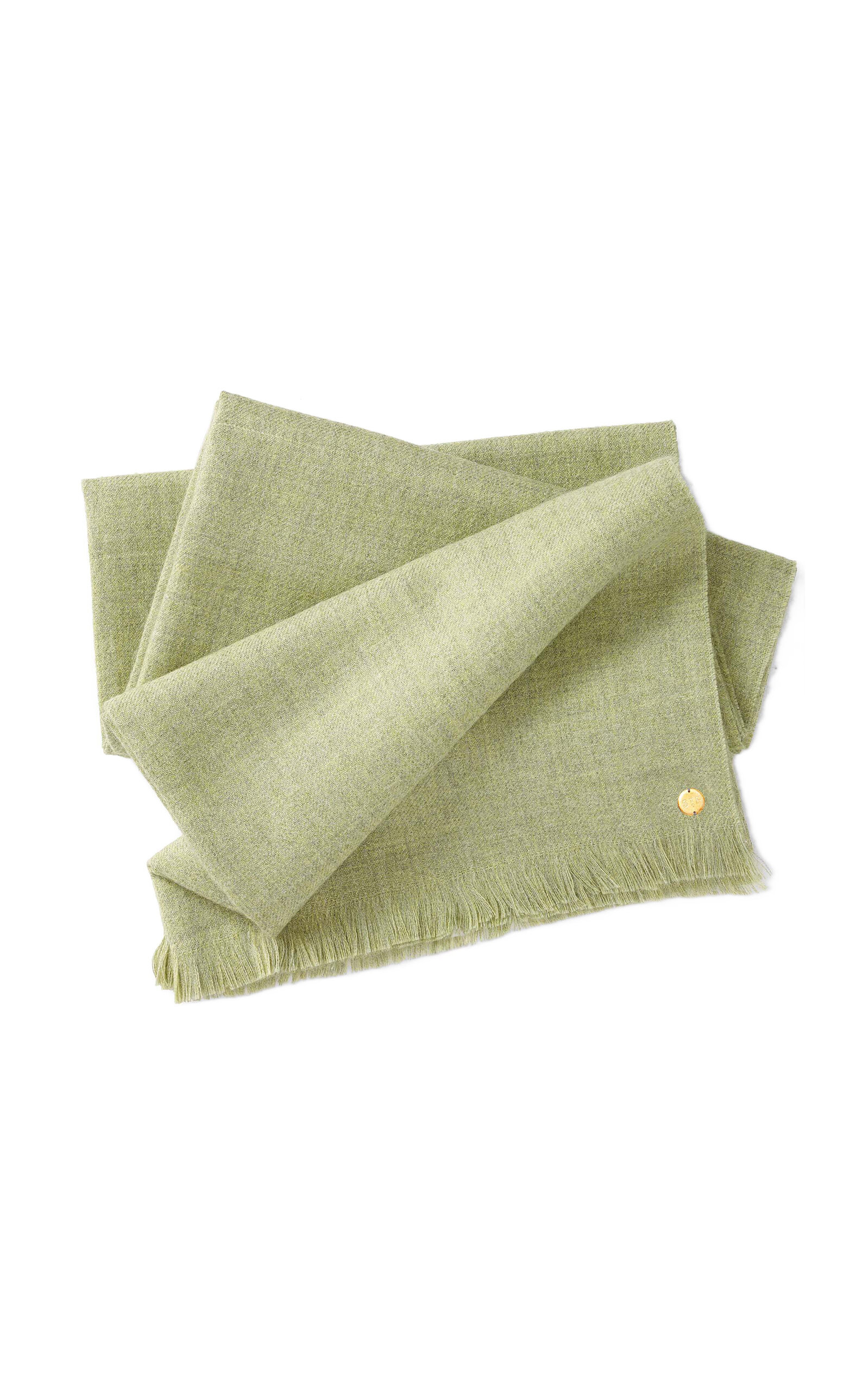 Shop St. Frank Alpaca Throw Blanket In Green