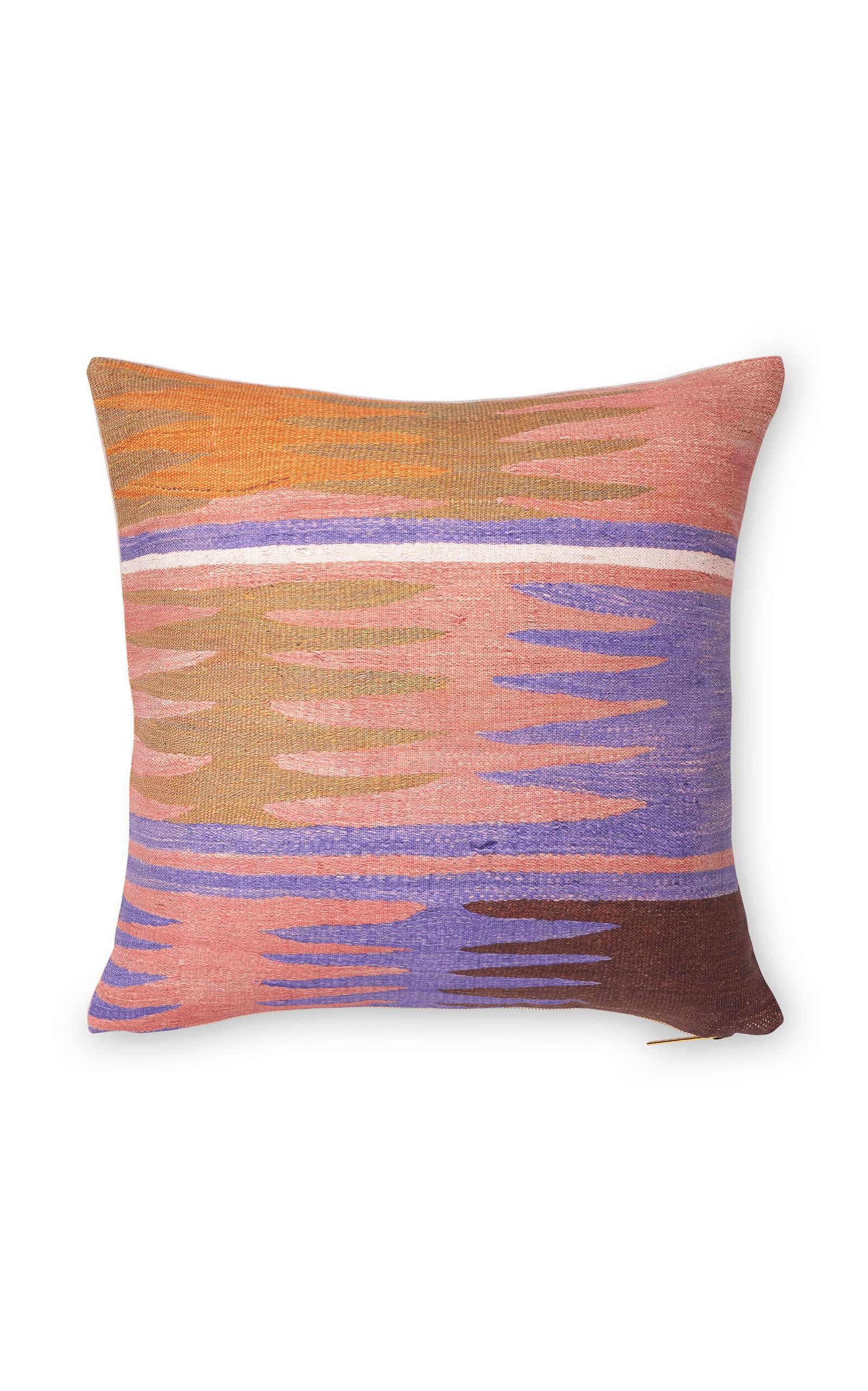 St. Frank Kilim Shell Feathers Linen-Cotton Pillow - Multi