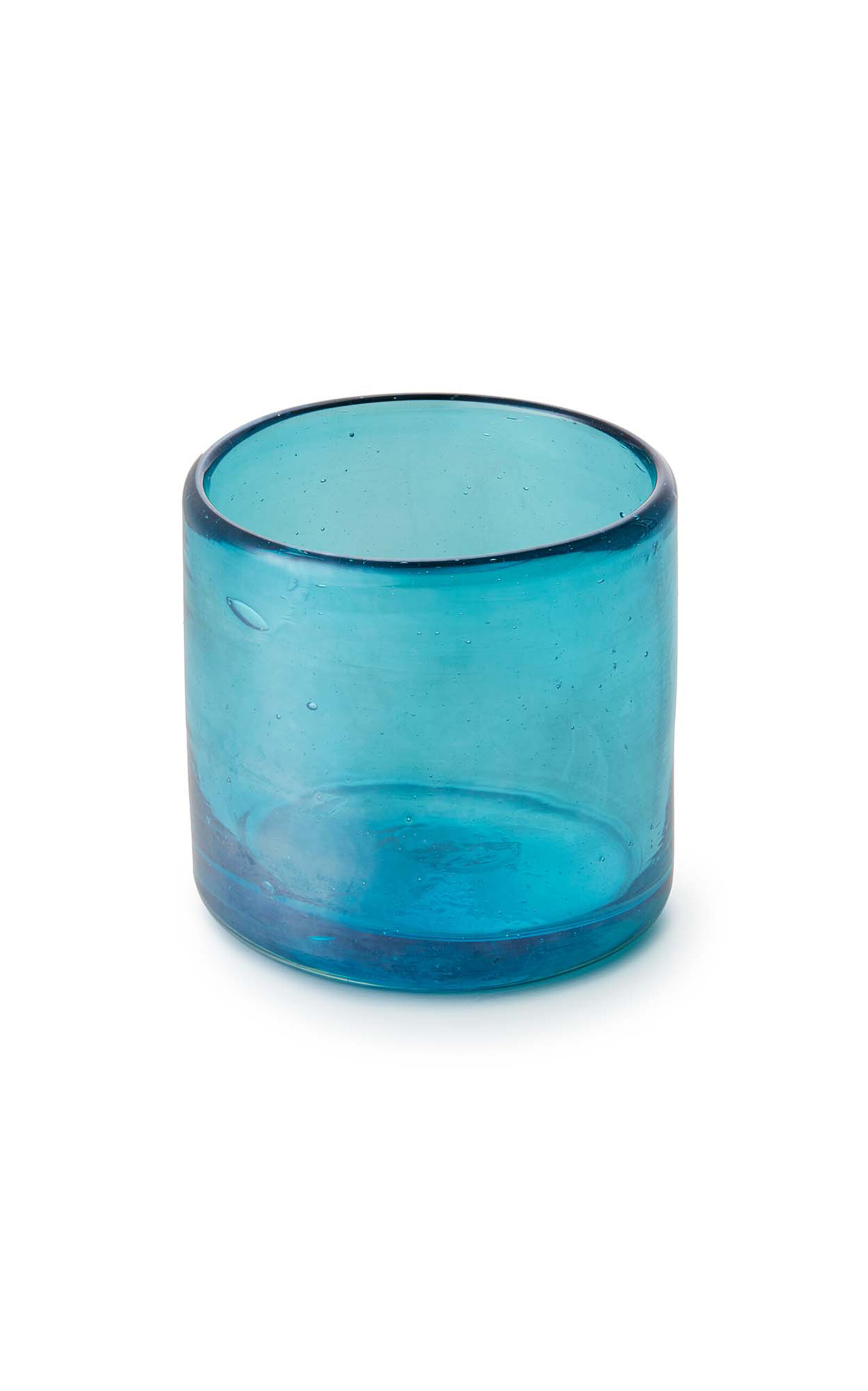 Shop St. Frank Glass Tumbler In Turquoise