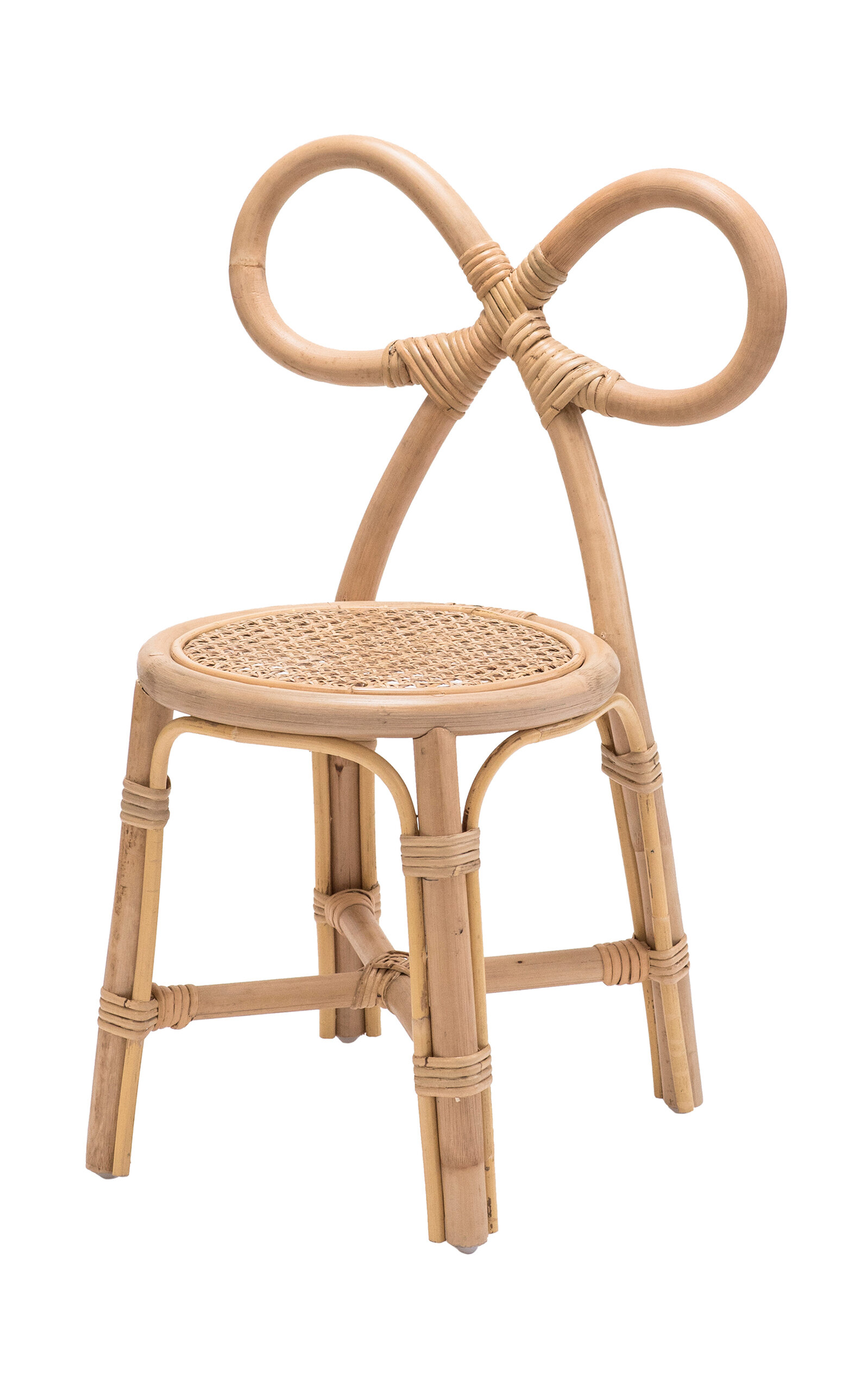 Poppie Toys Kids Rattan Bow Chair