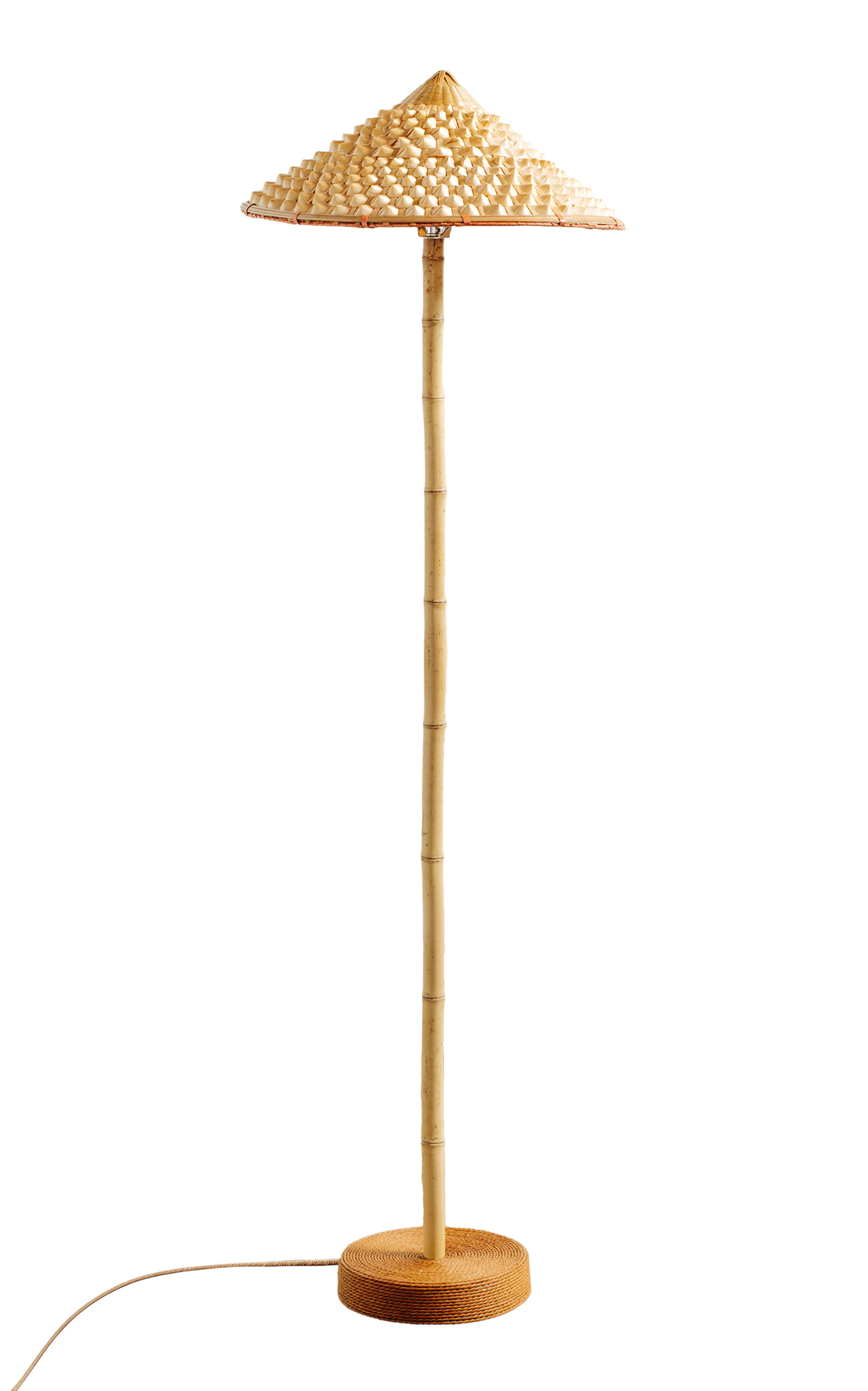 Tennant New York Pagoda Bamboo Lamp - Tan
