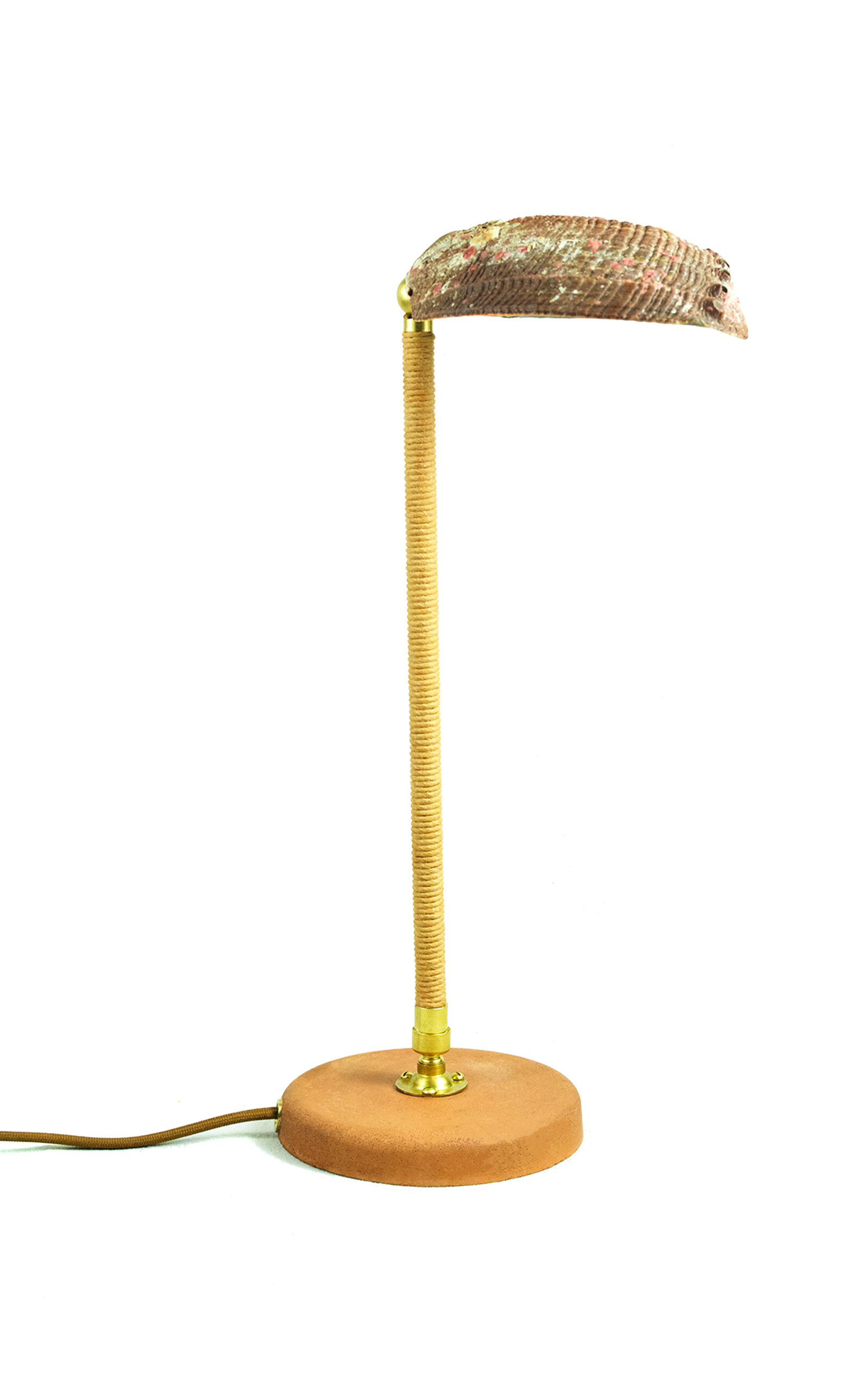 Tennant New York Abalone Task Lamp In Gold