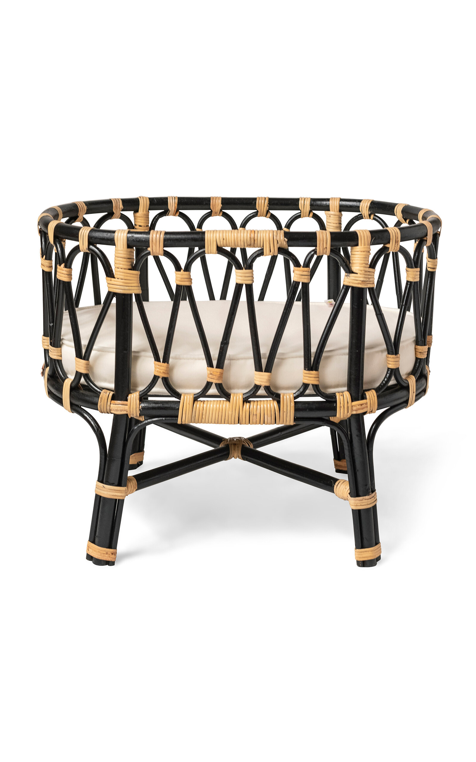 Poppie Toys Kids Rattan Toy Crib