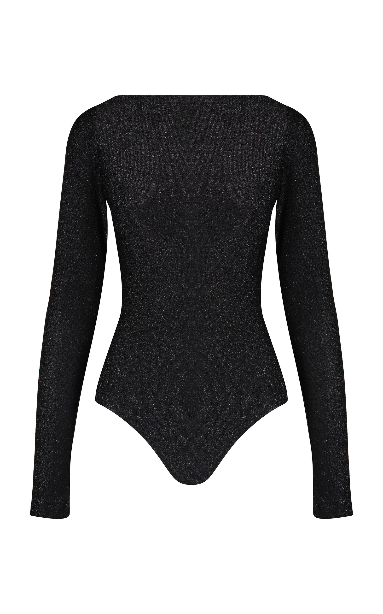 Johanna Ortiz Light And Shadow Lurex Bodysuit In Black