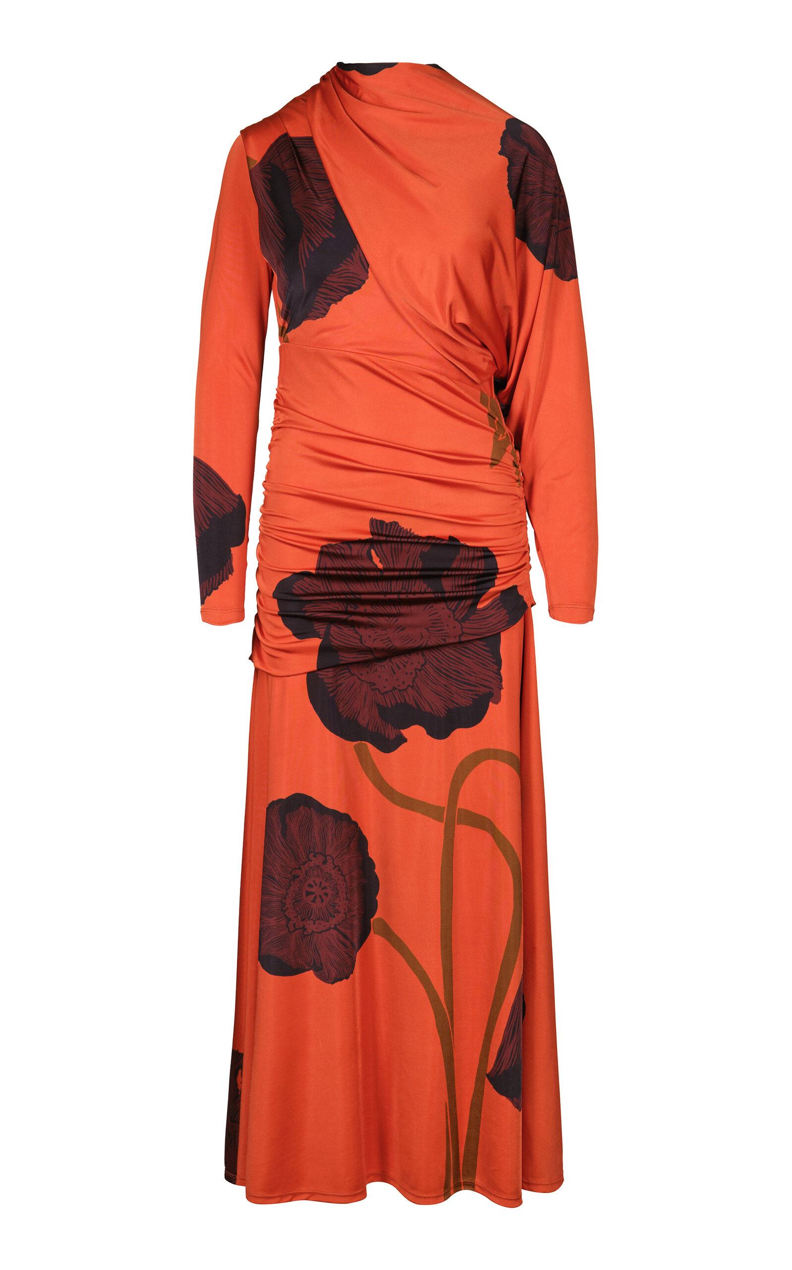 Johanna Ortiz Brisa Beduina Ruched Jersey Maxi Dress In Red | ModeSens Johanna Ortiz Brisa Beduina Ruched Jersey Maxi Dress In Red | ModeSens