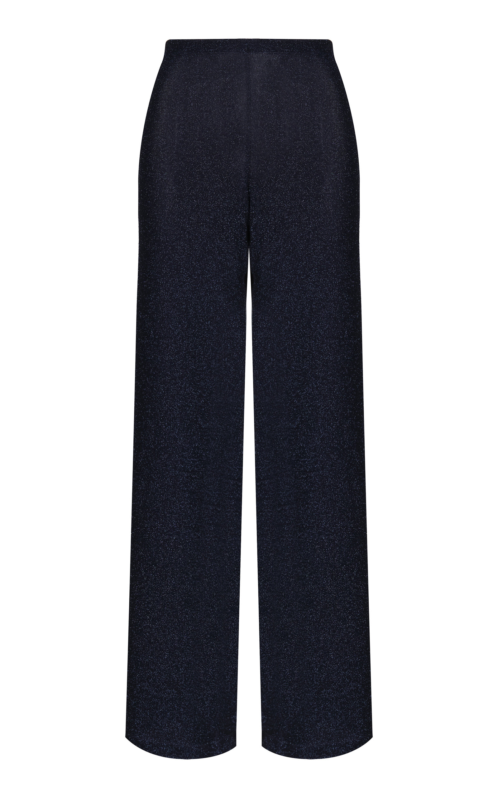 JOHANNA ORTIZ PLEASURABLE EFFECTS KNIT LUREX WIDE-LEG PANTS