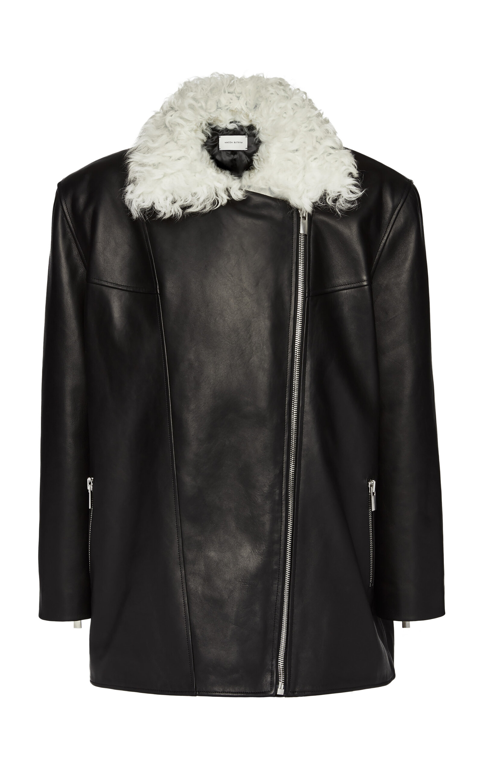 Magda Butrym Leather Jacket In Black