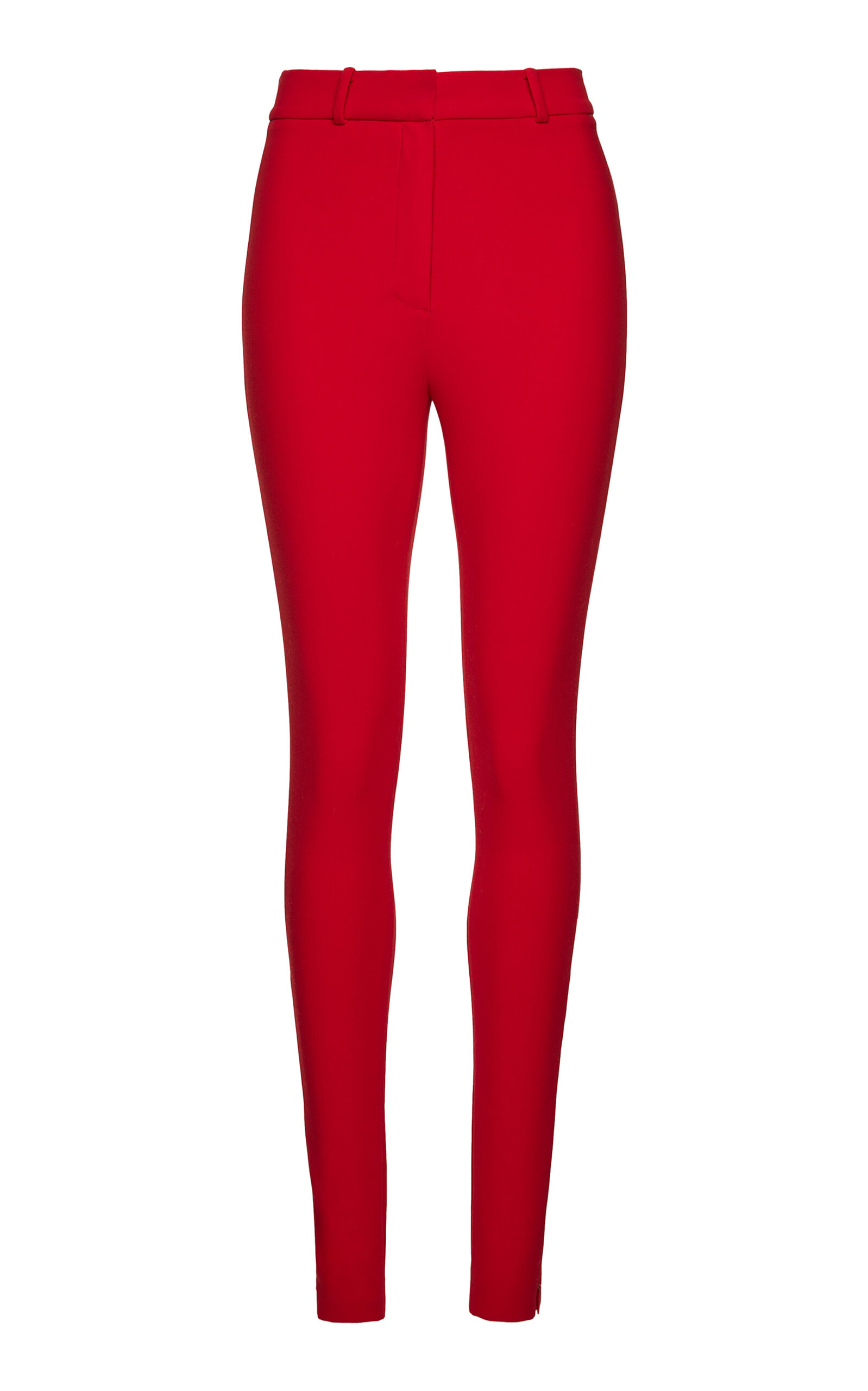 Magda Butrym Stretch-wool Skinny Pants In Red
