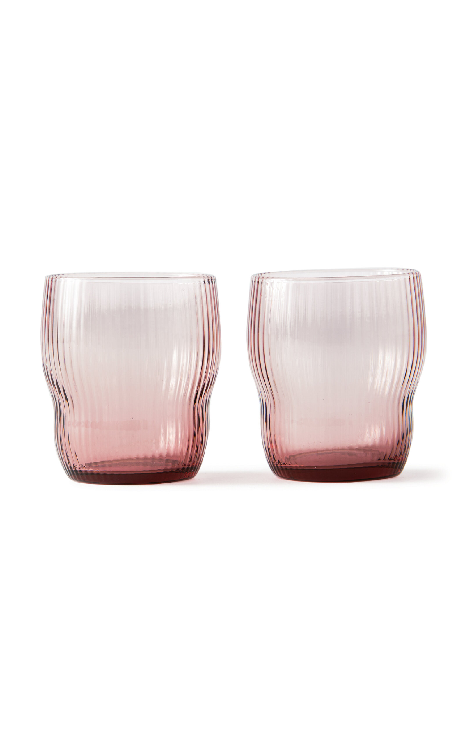Shop Polspotten Set-of-two Pum Glass Tumblers In Light Pink
