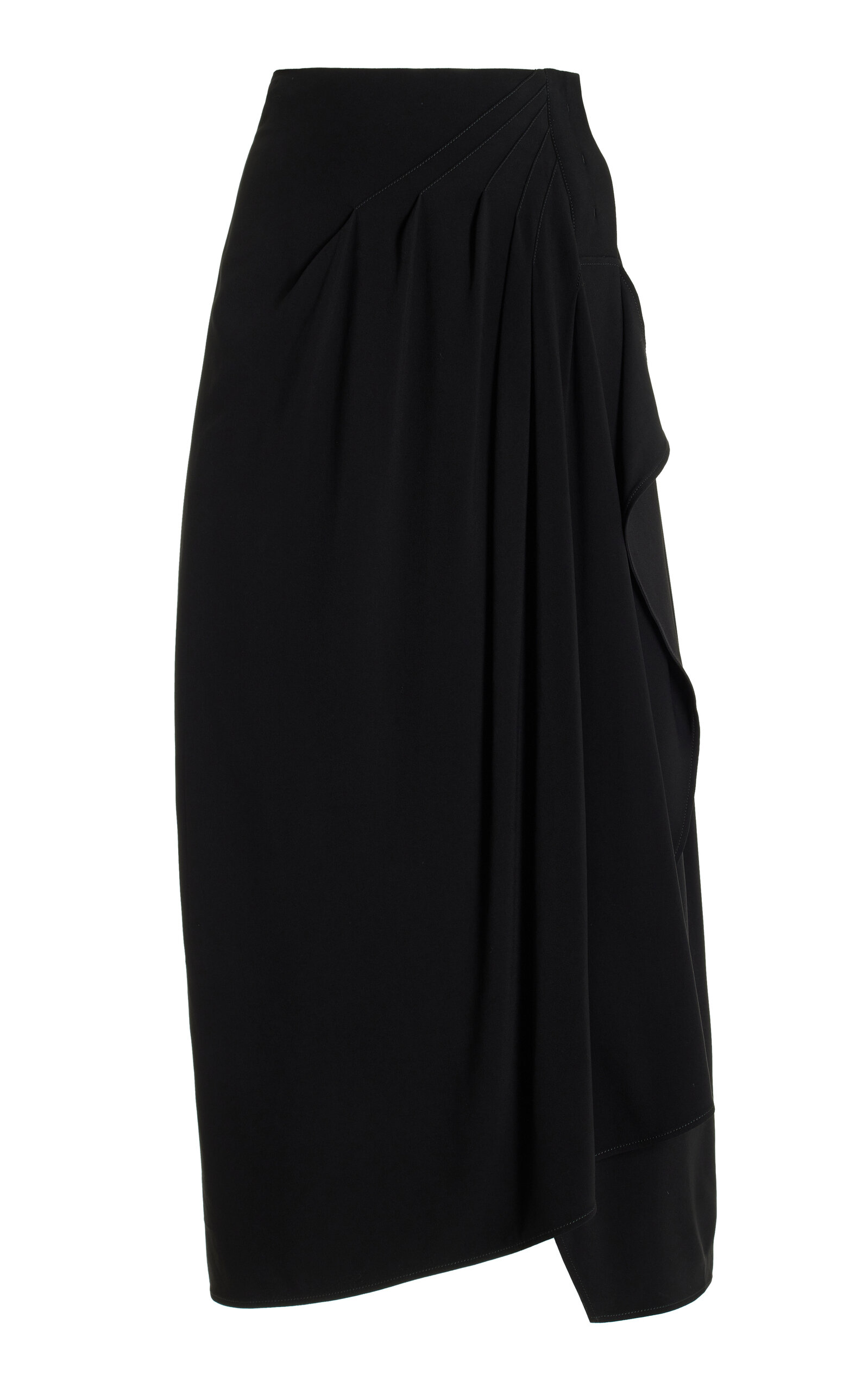 Shop Co Draped Skirt In Black