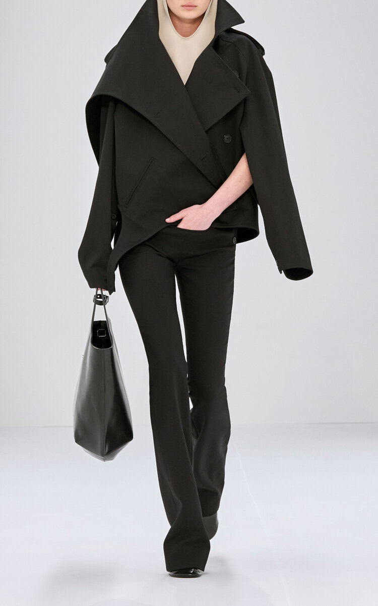 Courrèges Oblique Wool Pants - Grey