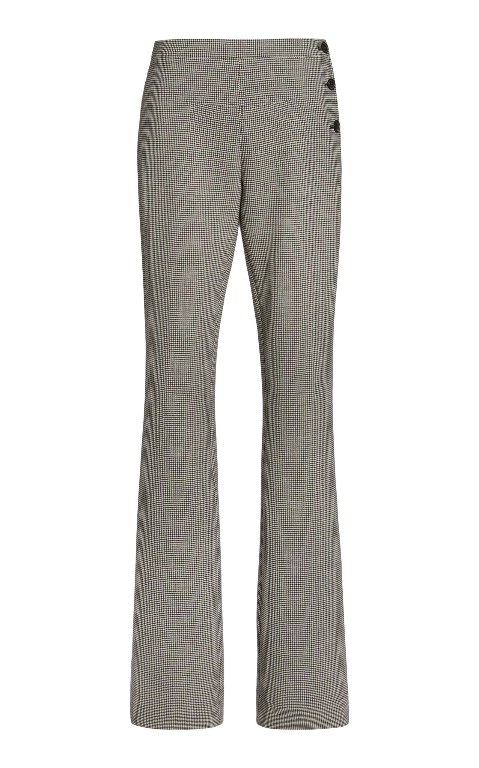 Courrèges Oblique Houndstooth Flared Pants