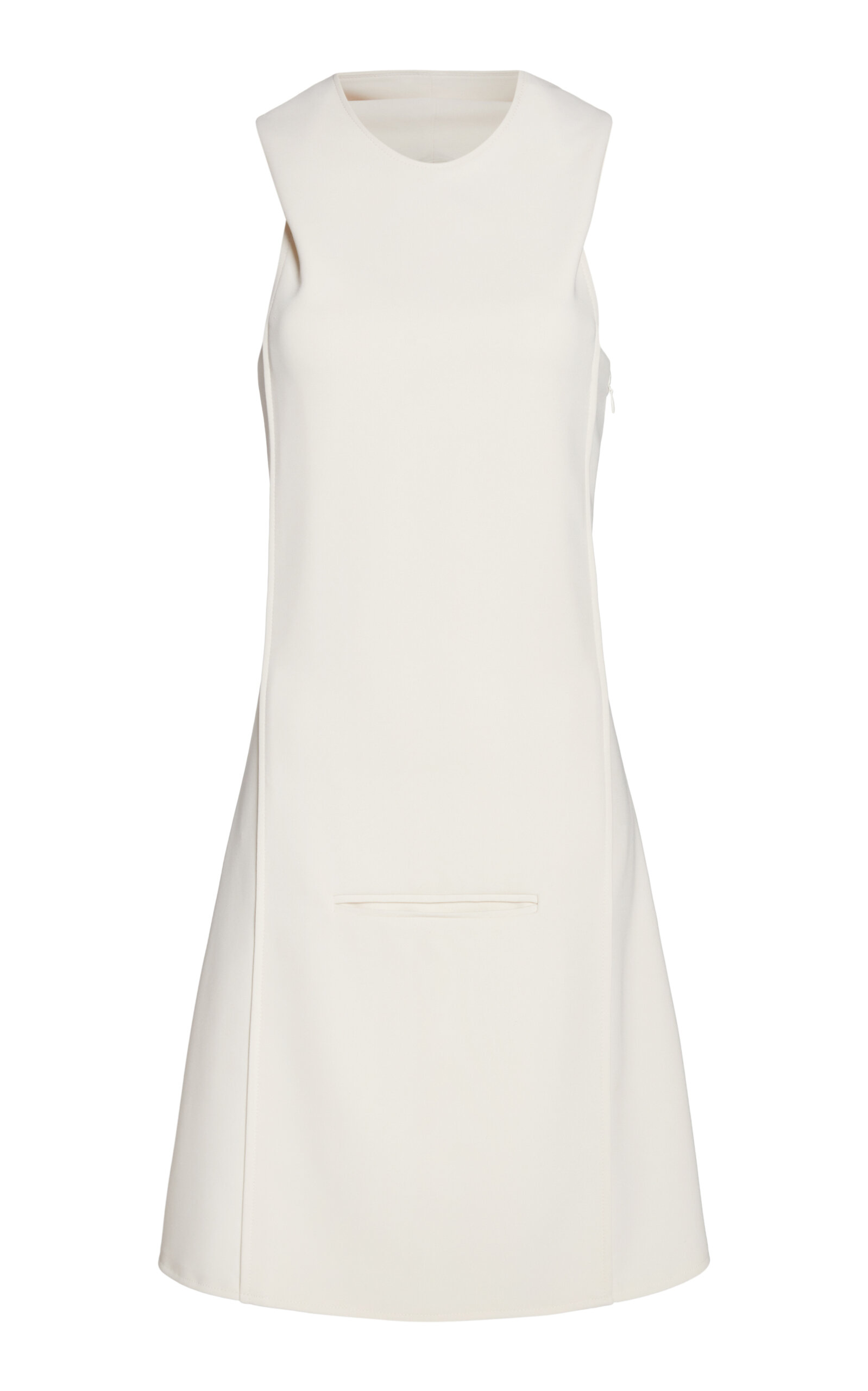 Courrèges Oblique Space Hooded Crepe Mini Dress