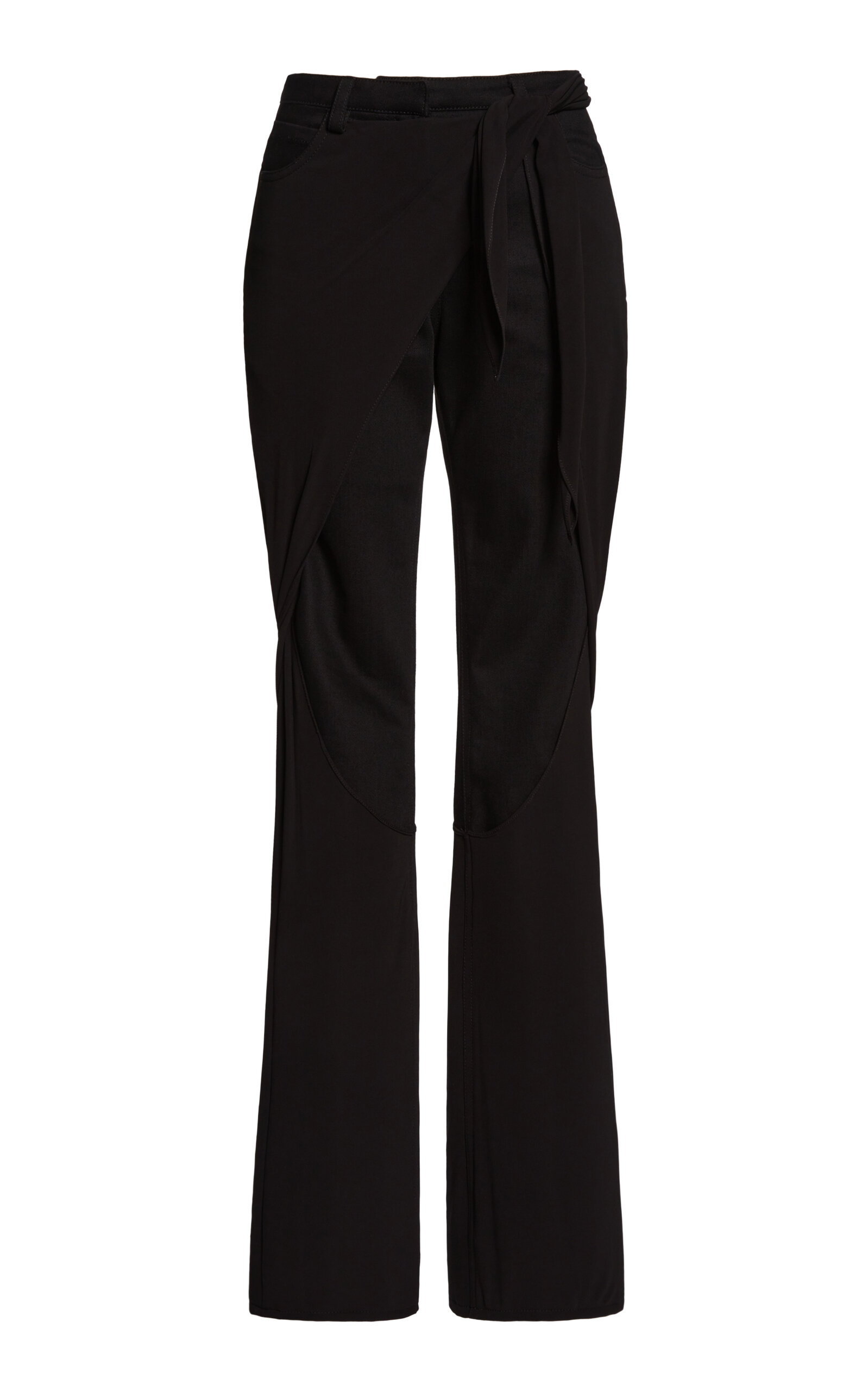 Courrèges Knot Denim Pants In Black