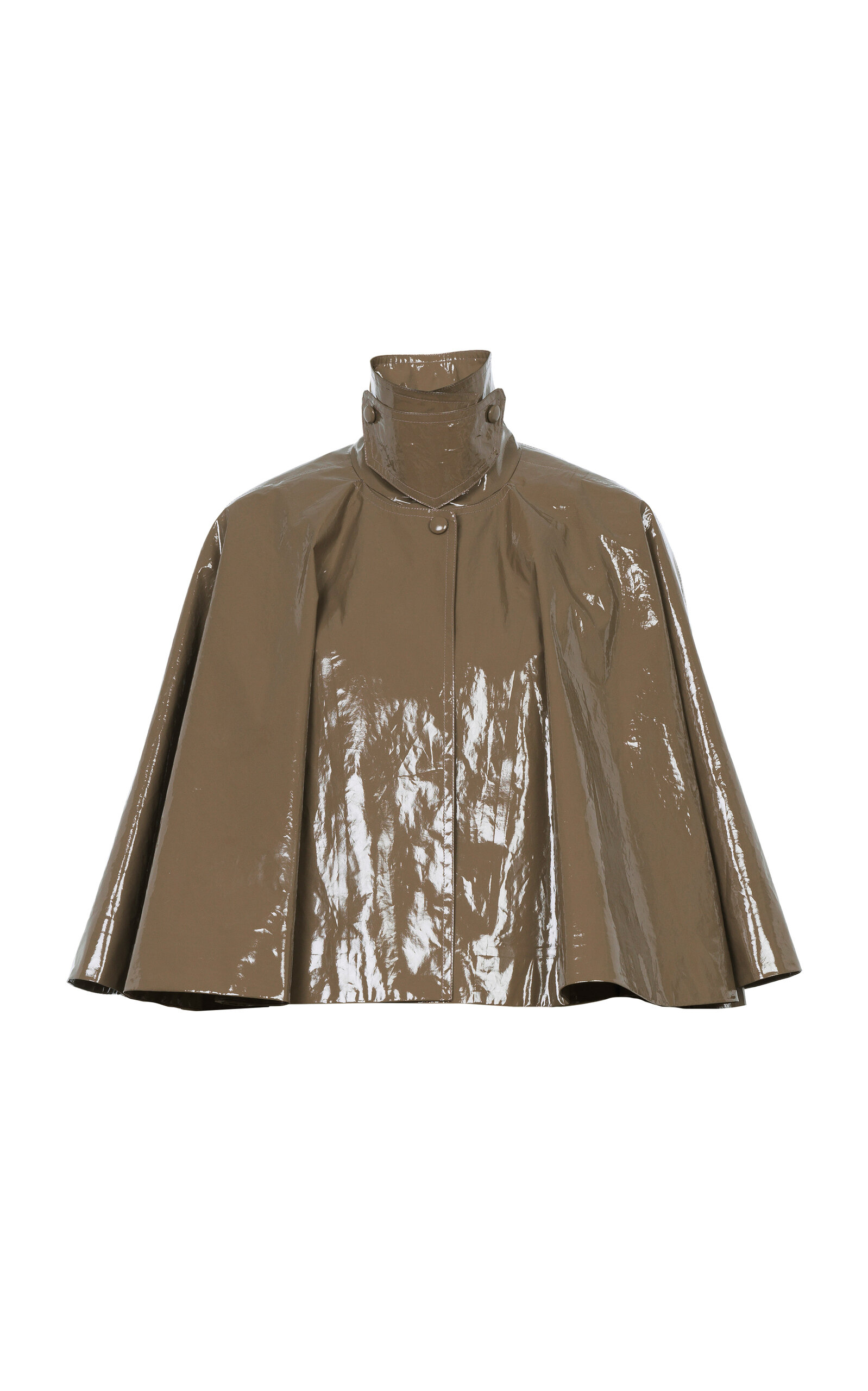 Chloé Cropped Lacquered Cotton Capelet