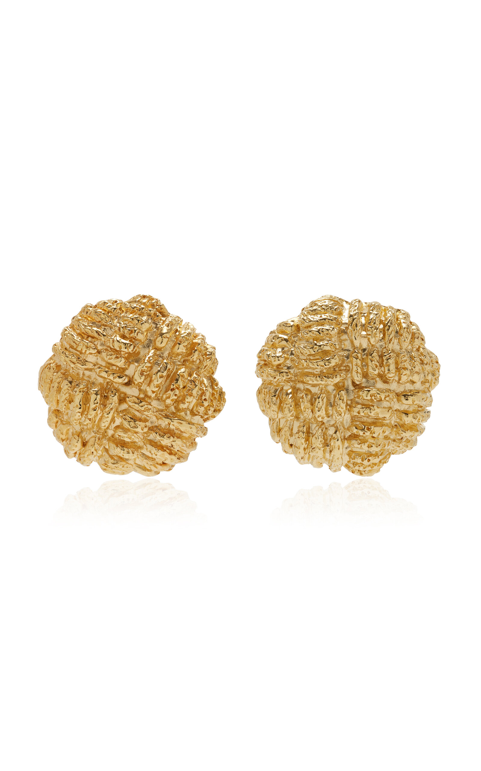 Tribal Small 18K Gold-Plated Earrings