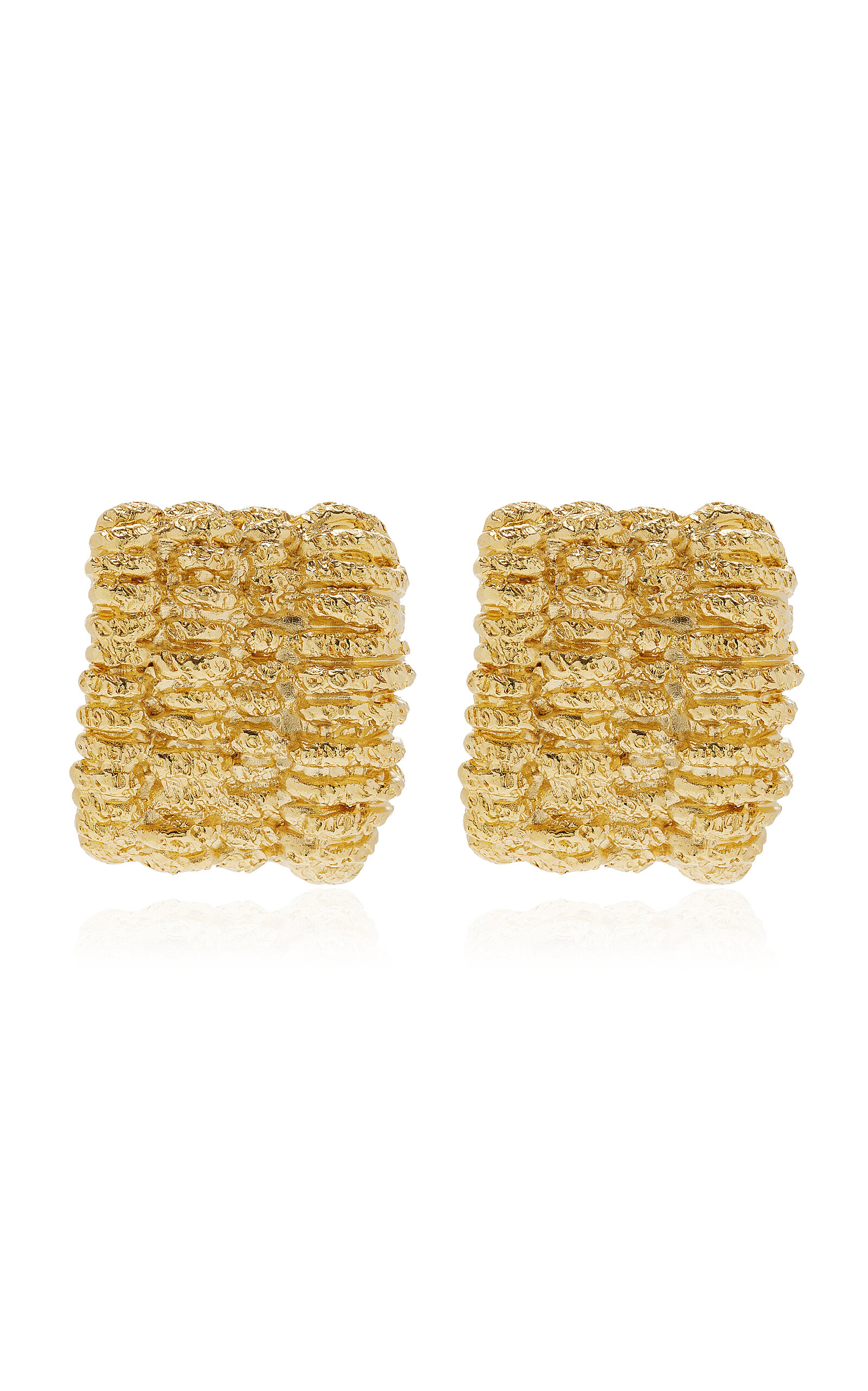 Shop Paola Sighinolfi Sonora Small 18k Gold-plated Earrings