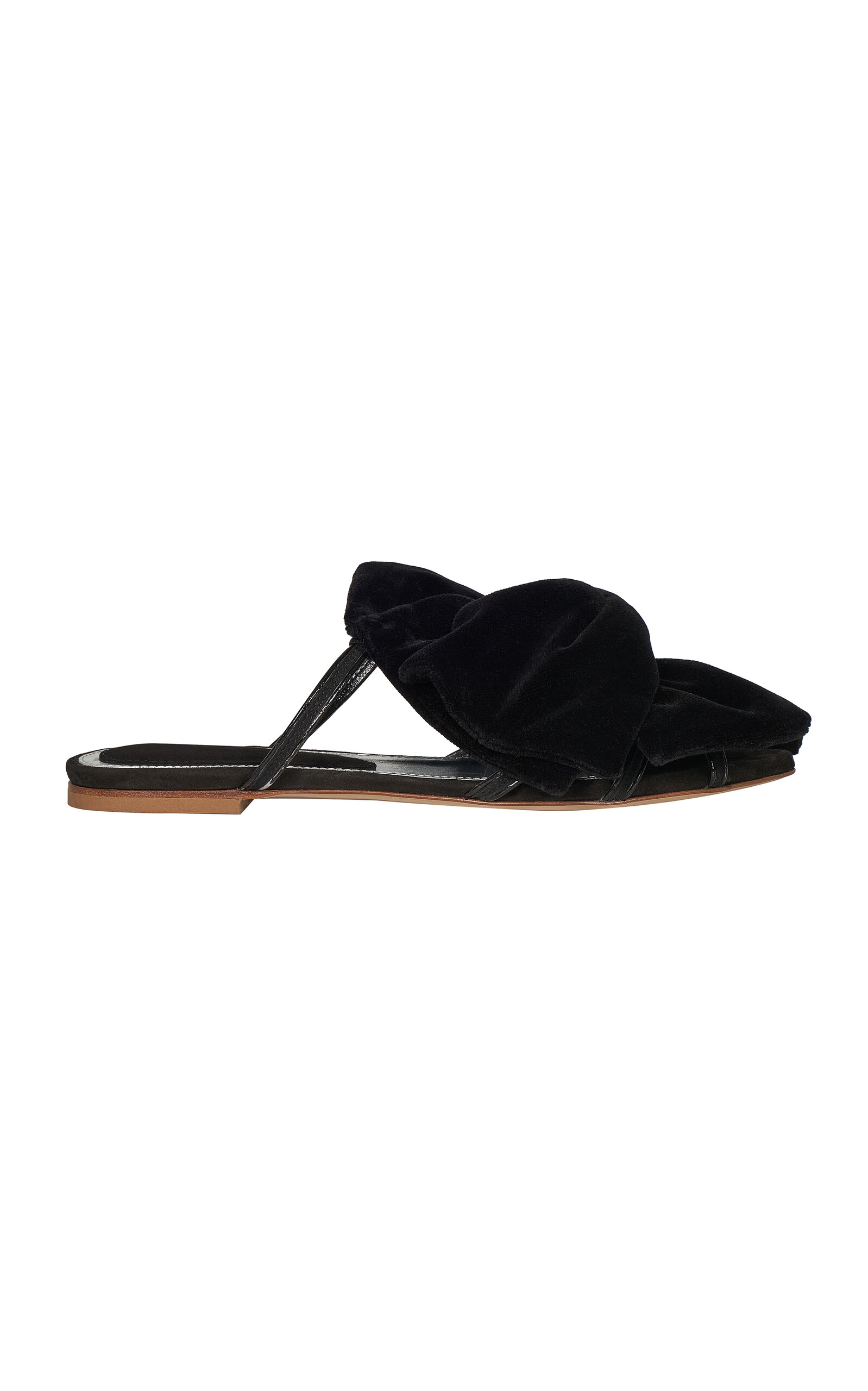Johanna Ortiz The Sumerians Velvet-Leather Flats - Women's Shoes