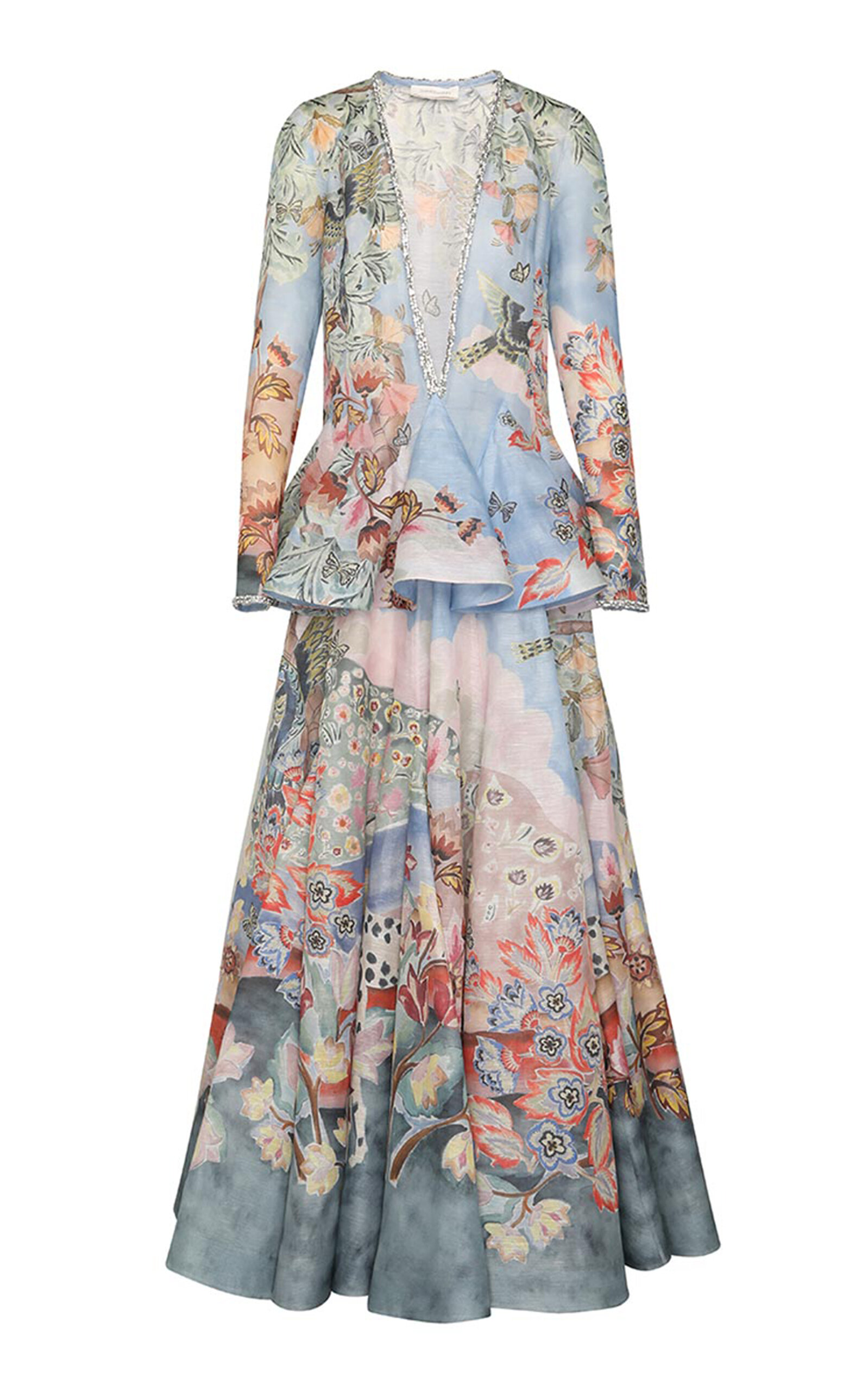Zimmermann Eden Paillette Long Sleeve Dress In Green | ModeSens Zimmermann Eden Paillette Long Sleeve Dress In Green | ModeSens