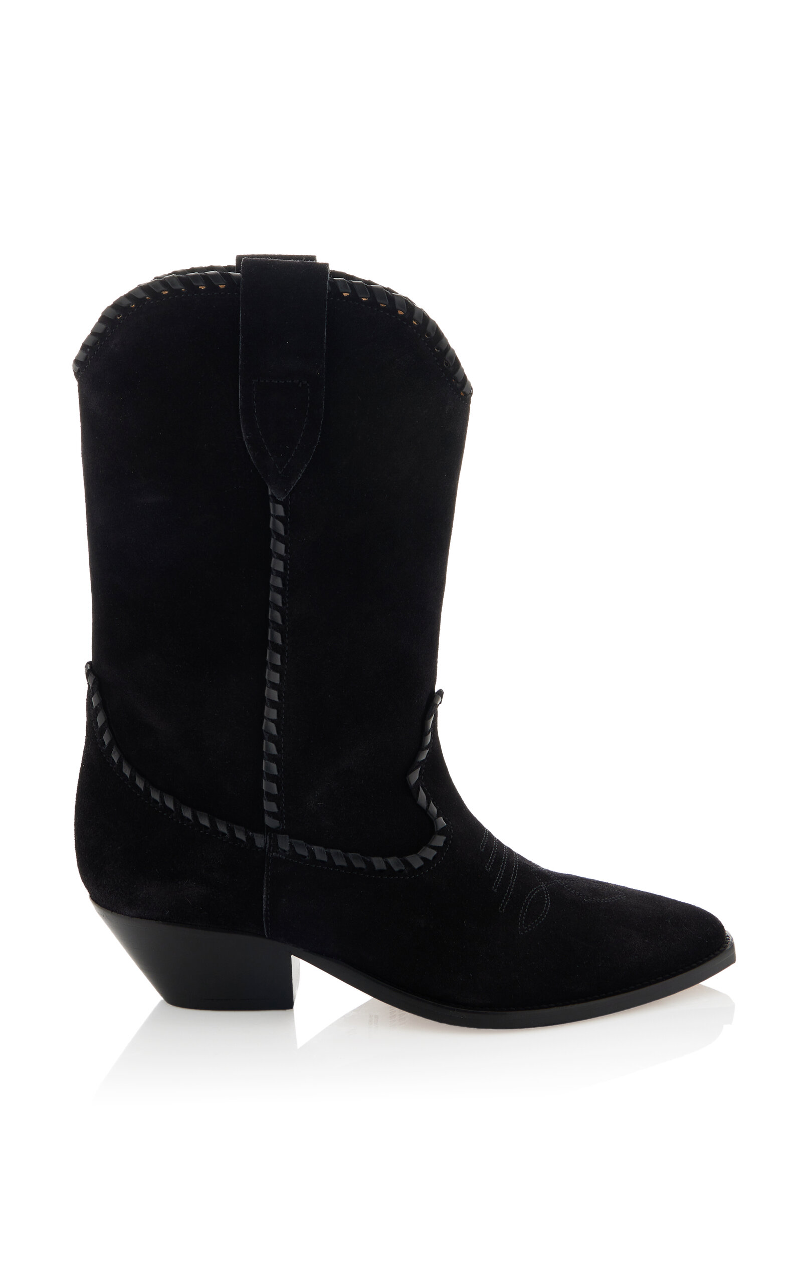 Isabel Marant Duerto Suede Western Boots - Black