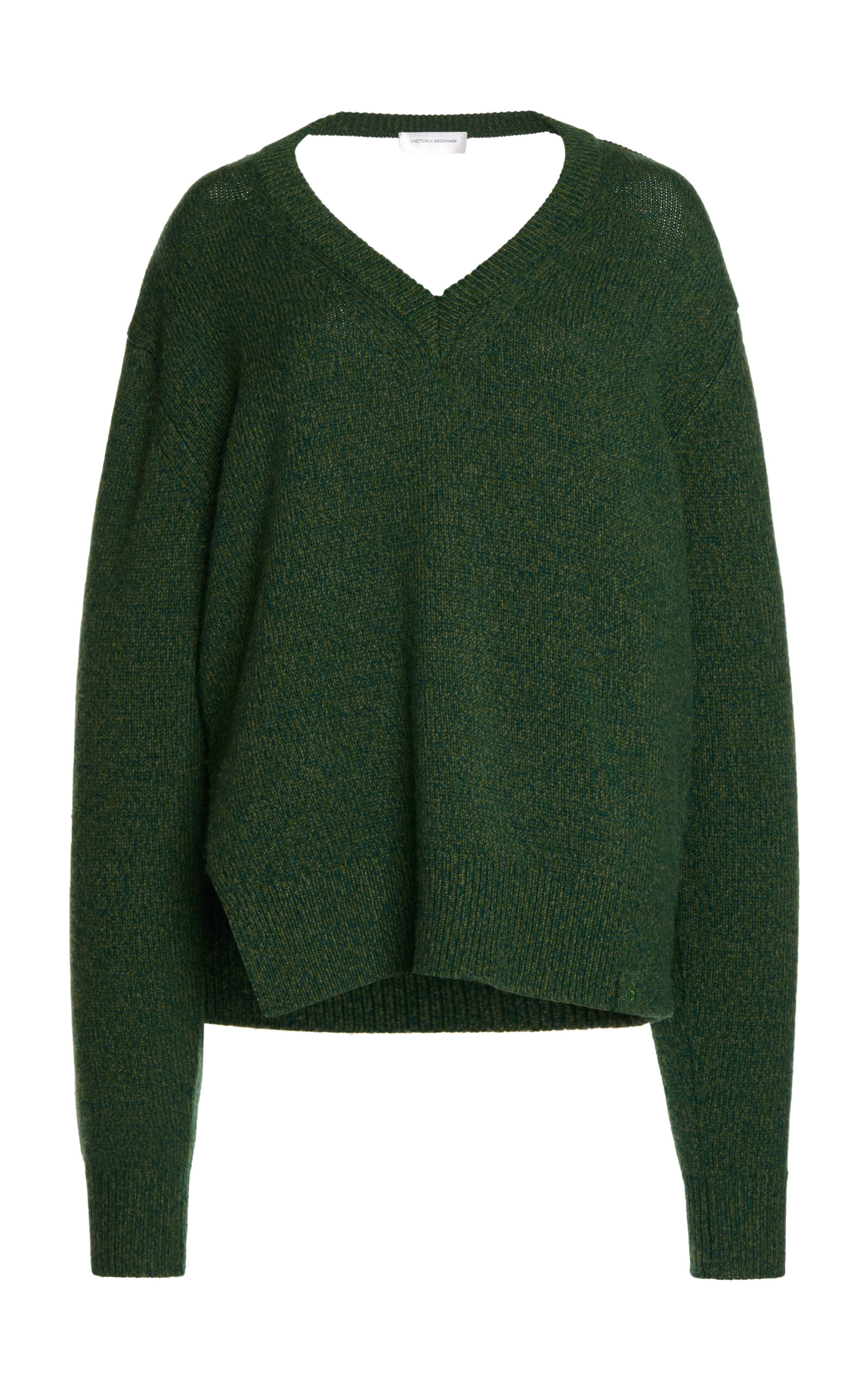 Victoria Beckham Cashmere Wool Jumper In Green