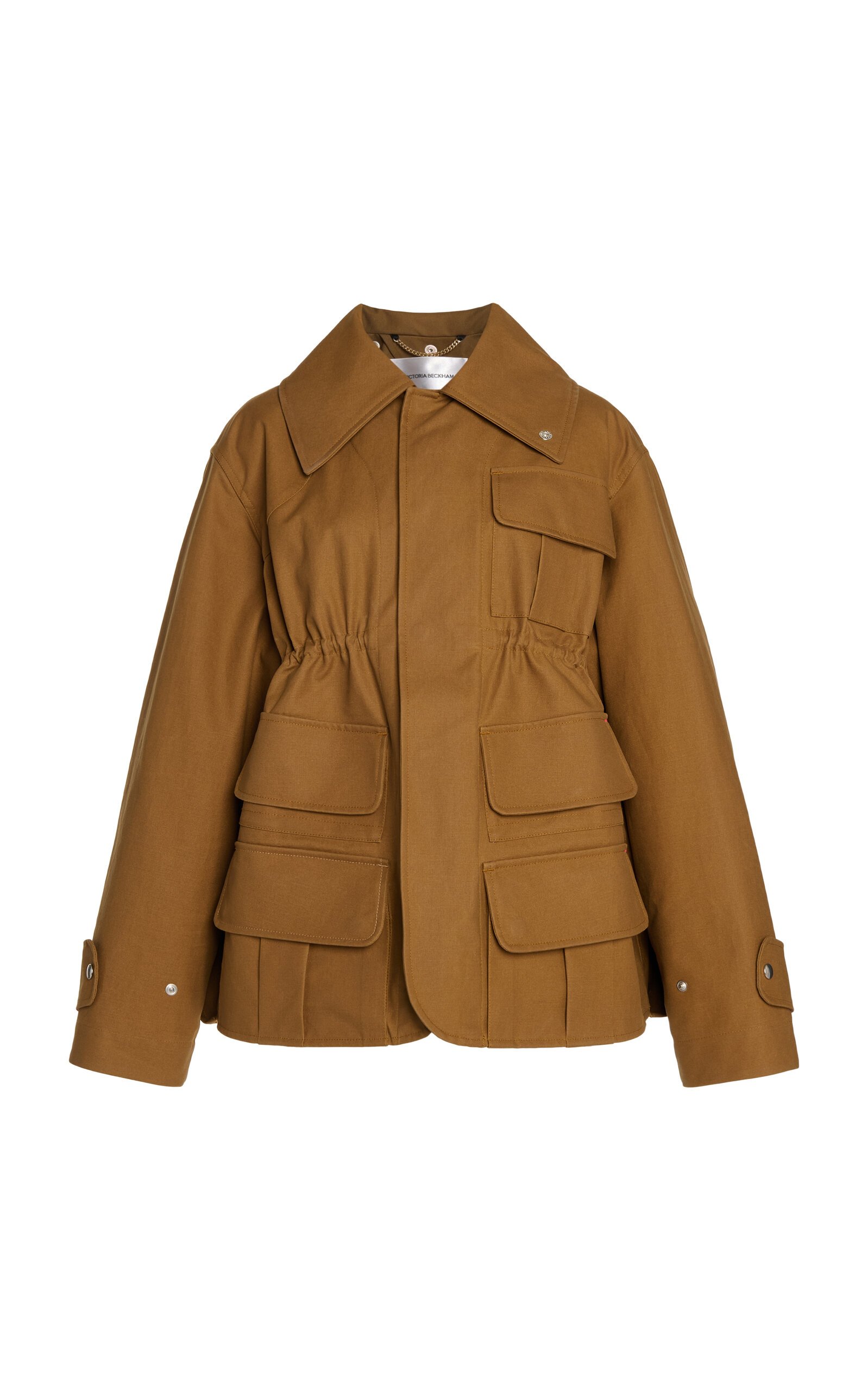 VICTORIA BECKHAM COTTON PATCH POCKET UTILITY JACKET