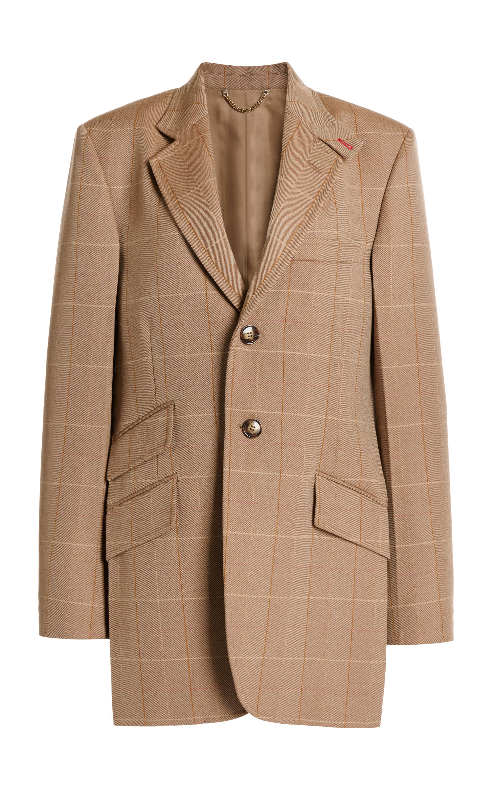 Victoria Beckham Classic Wool Heritage Jacket In Nude