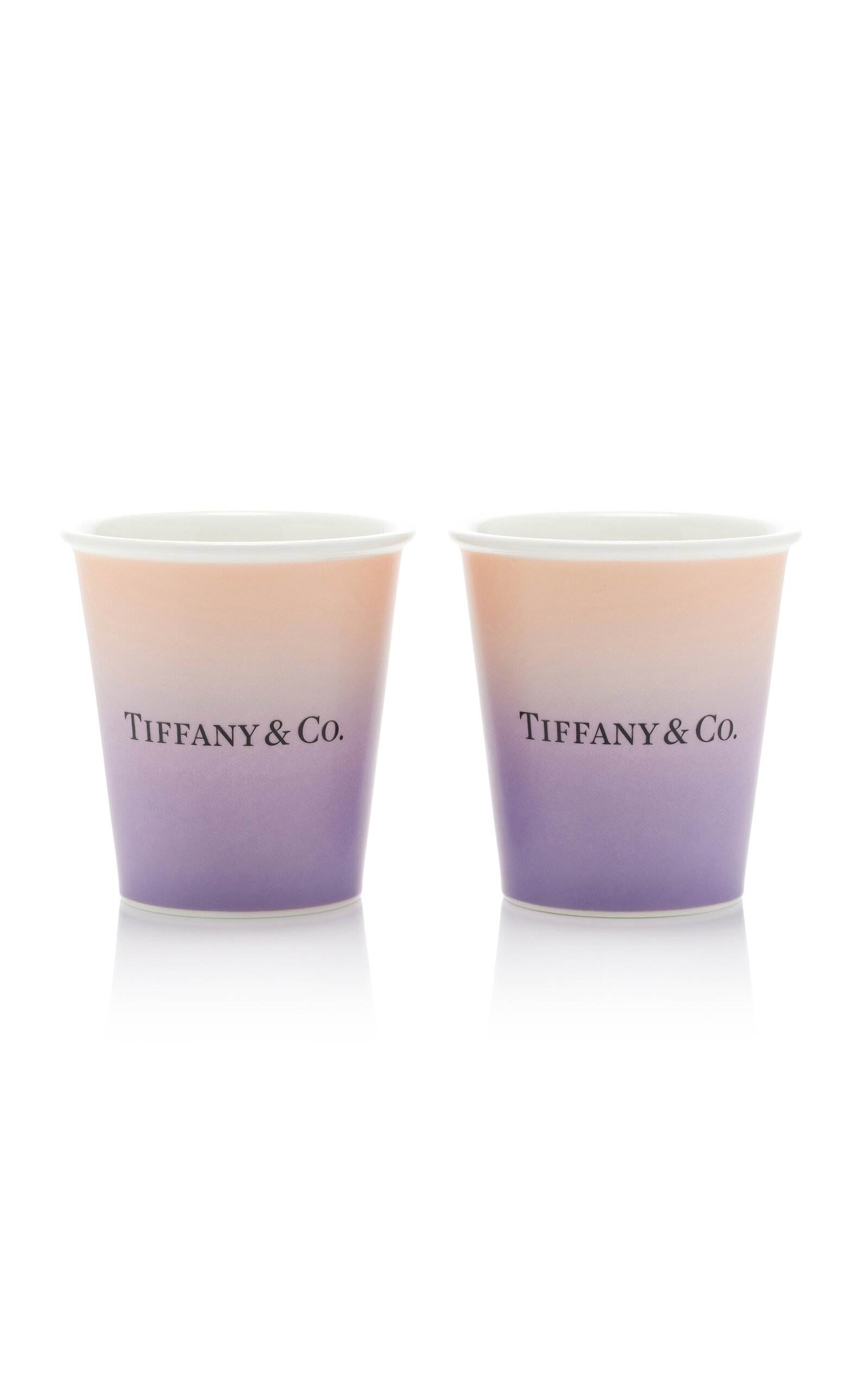 Tiffany & Co Set-of-two Bone China Coffee Cups In Multi
