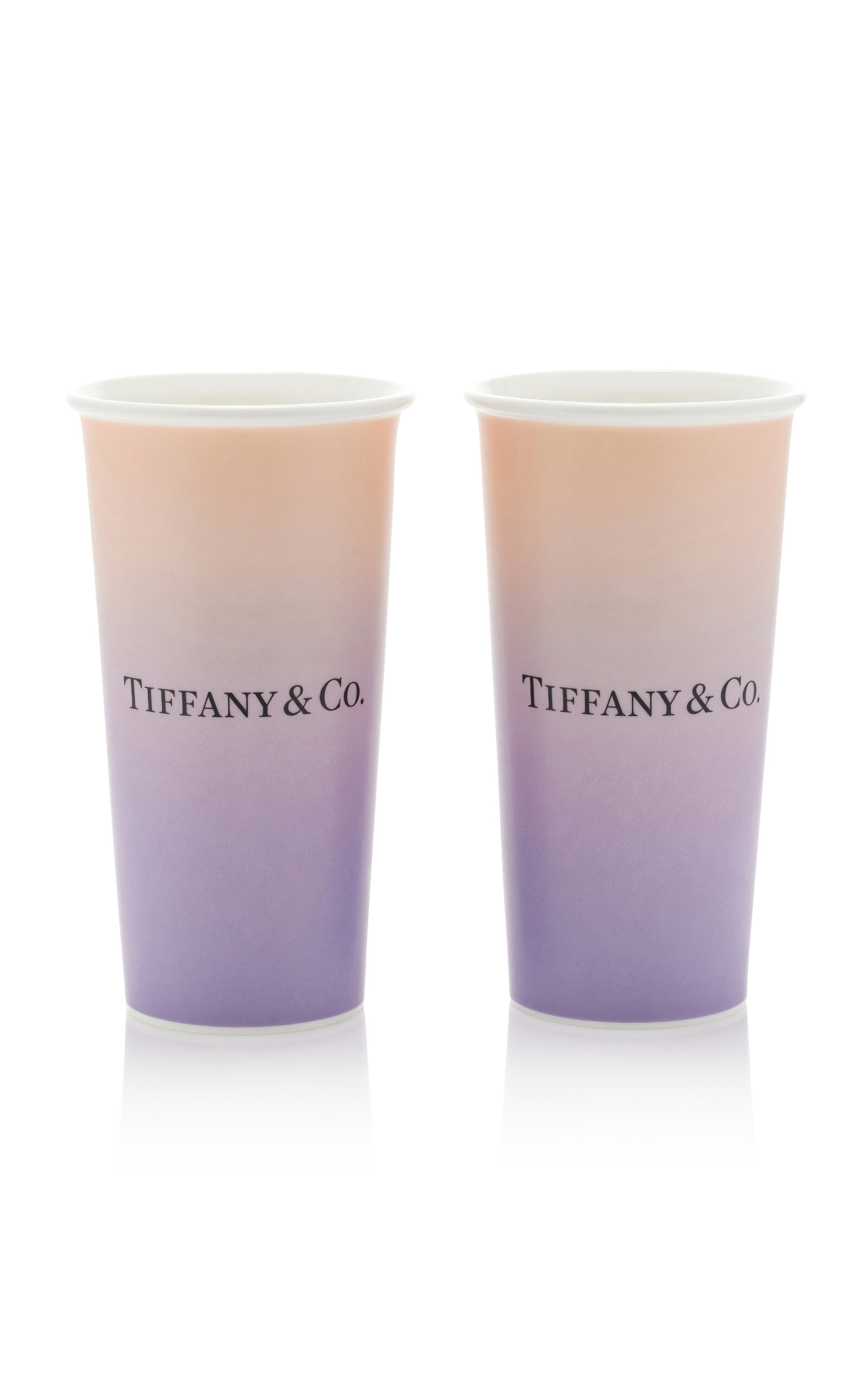 Tiffany & Co. Exclusive Set-of-Two Large Bone China Coffee Cups - Multi