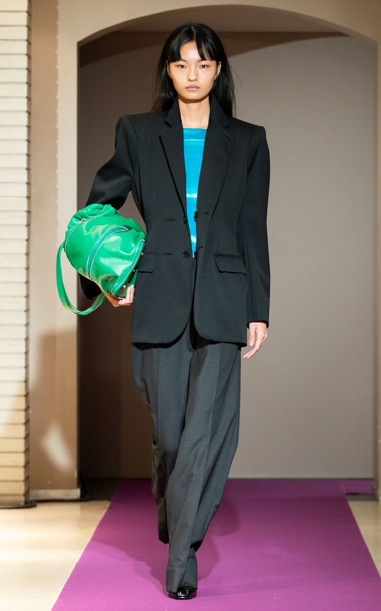 Marie Adam-leenardt Structured Wool Blazer In Black