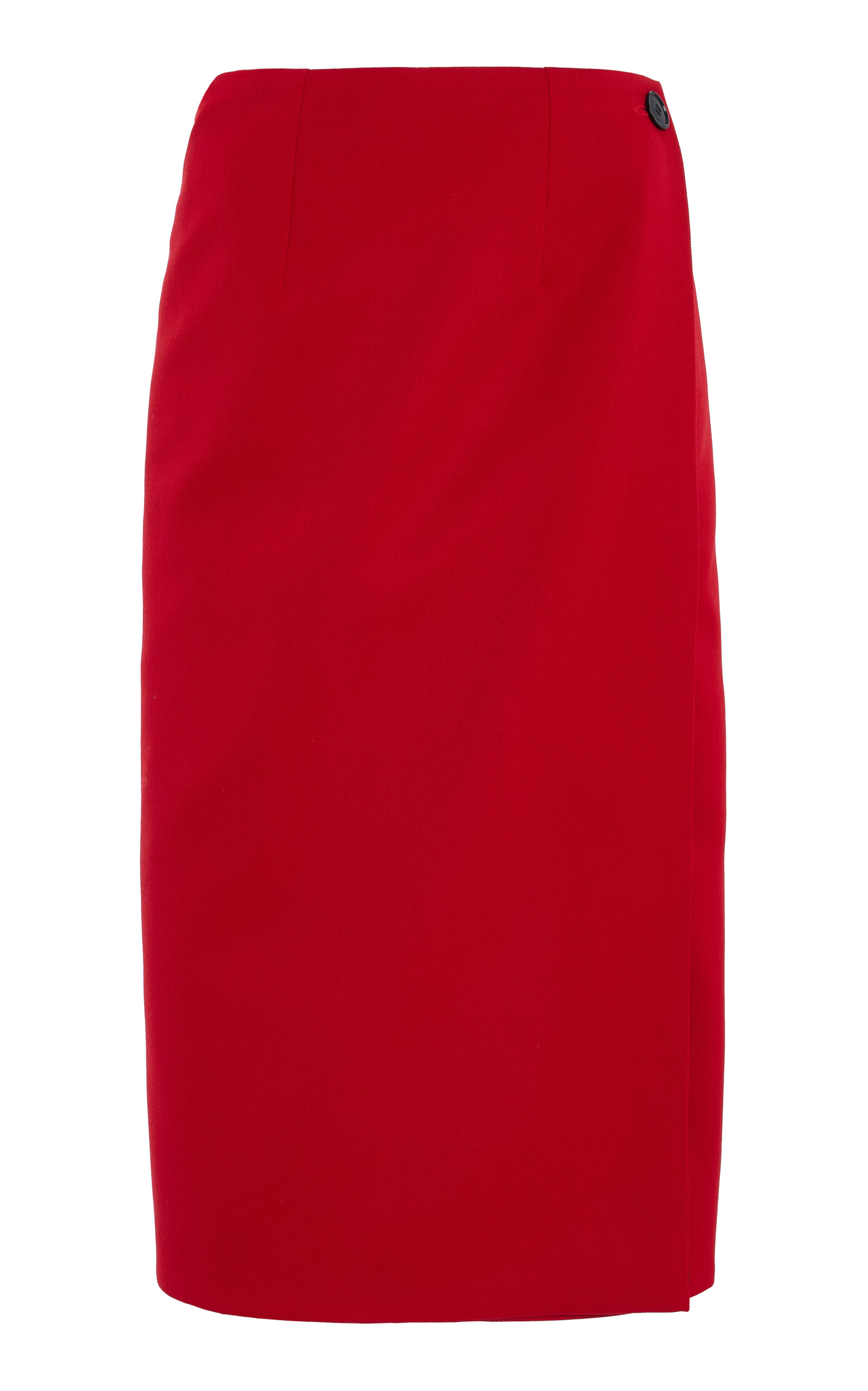 Marie Adam-leenardt Reversible Wool Midi Skirt In Black