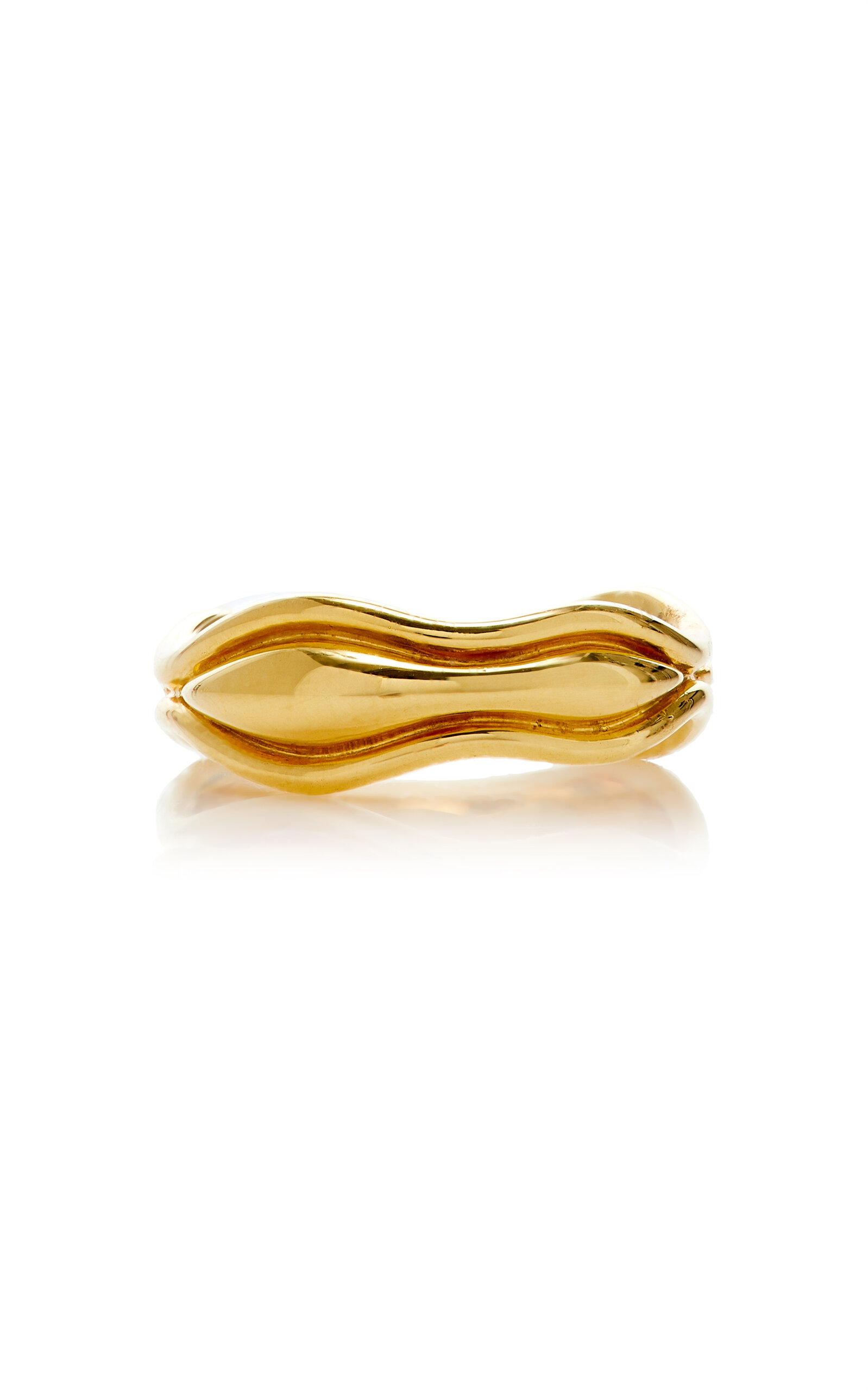 Fluid Large 18K Yellow Gold Ring