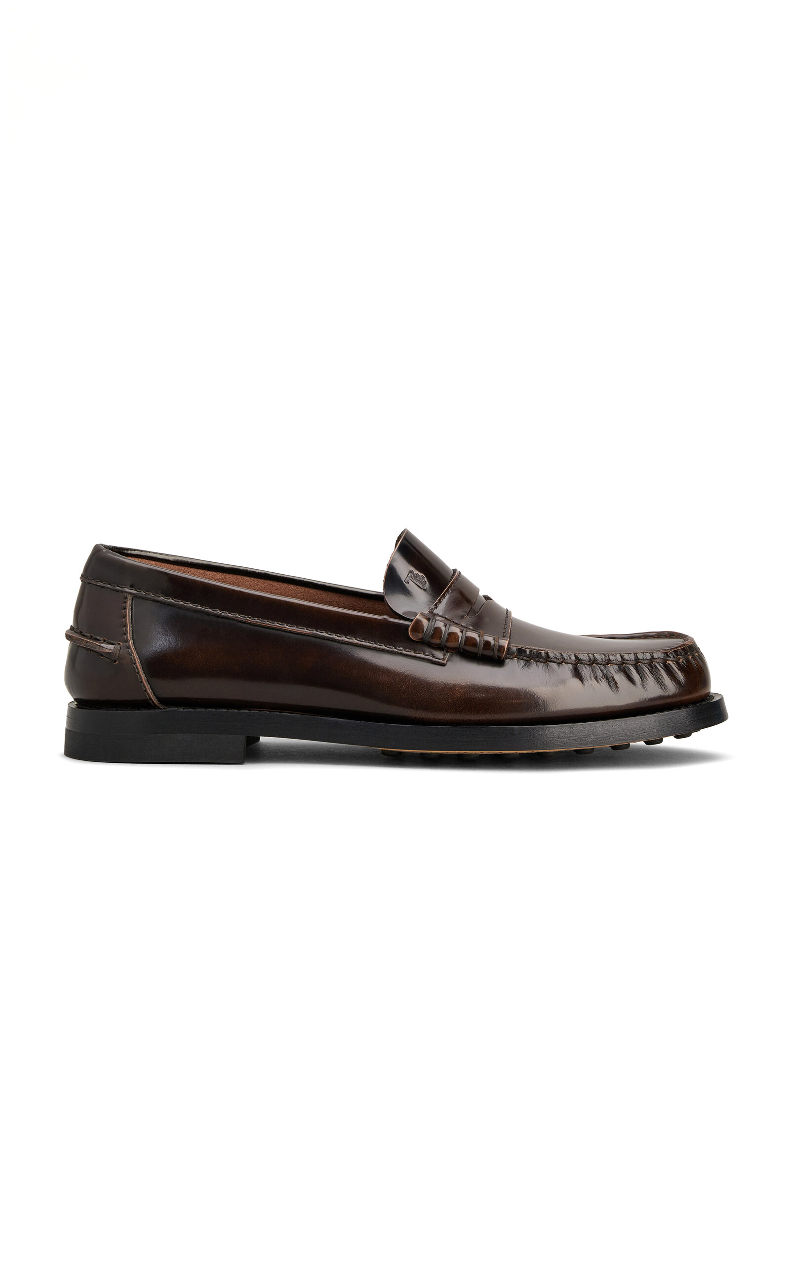 Tod's Brown Slip On Loafers In Brown
