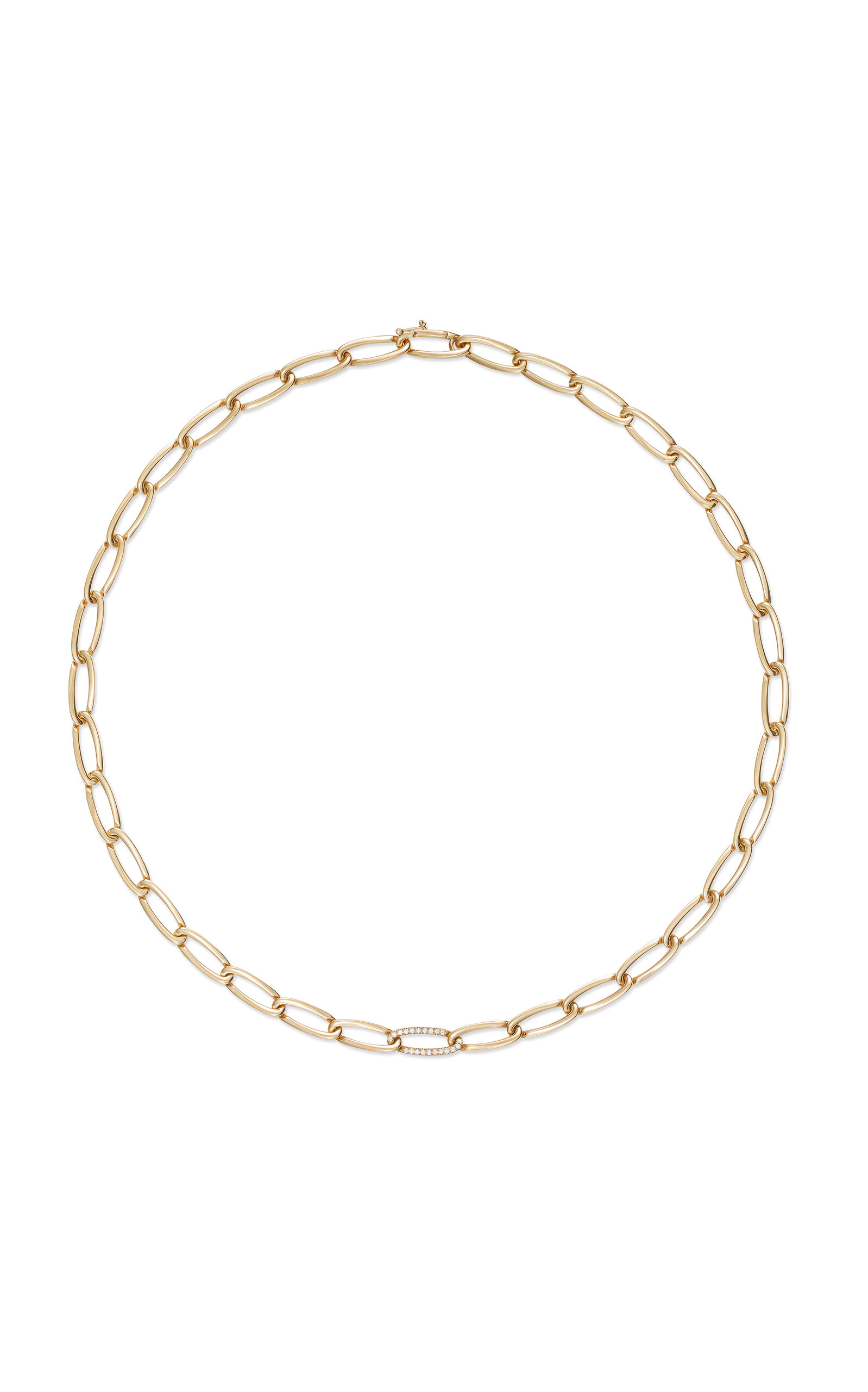 Lulu Small 18K Yellow Gold Diamond Necklace