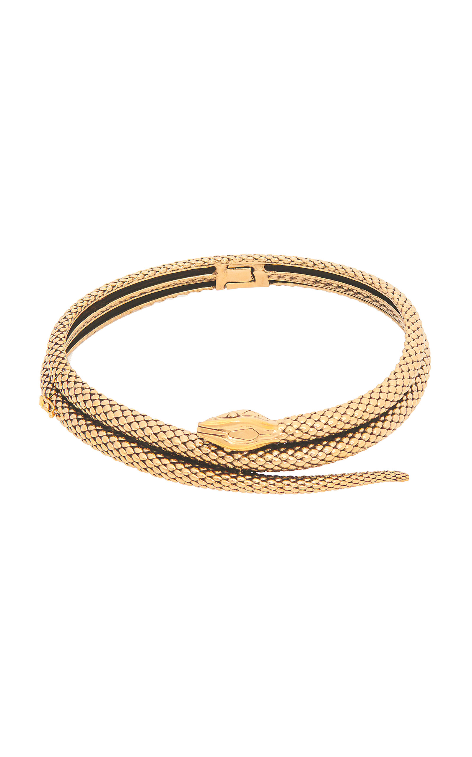 Chloé Gold Vintage Snake Choker Necklace In Neutral