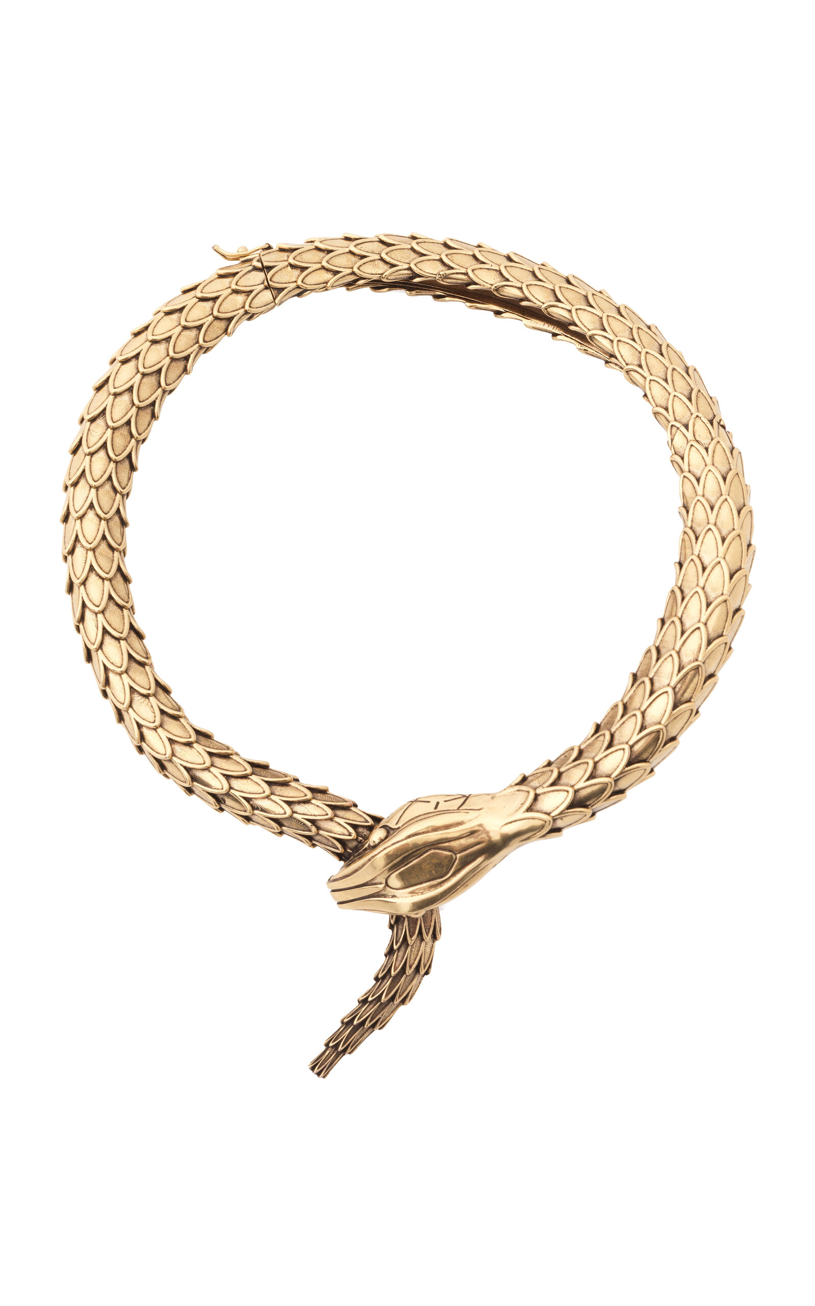 CHLOÉ GOLD-TONE SNAKE NECKLACE