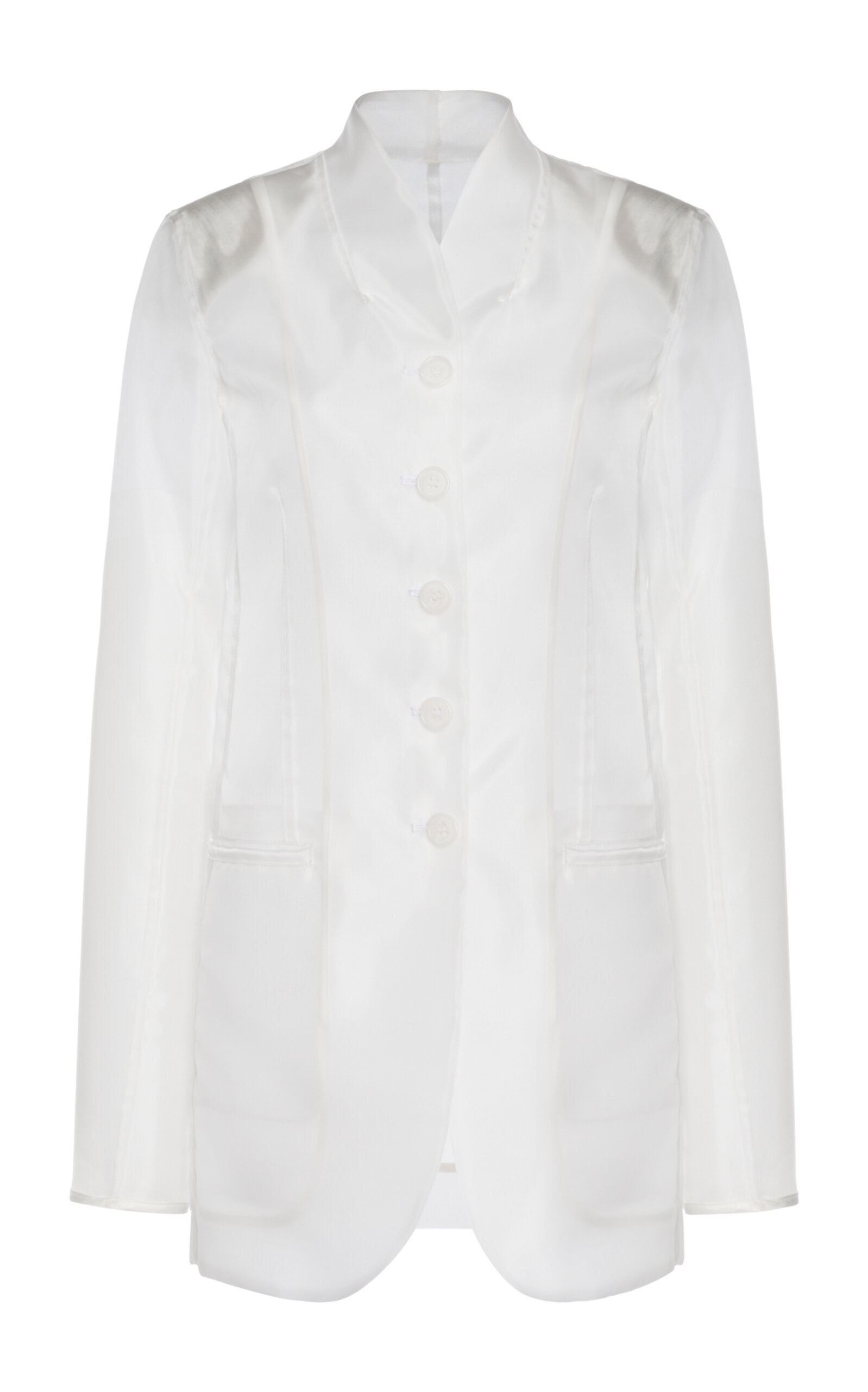Coperni Sheer Organza Jacket In White