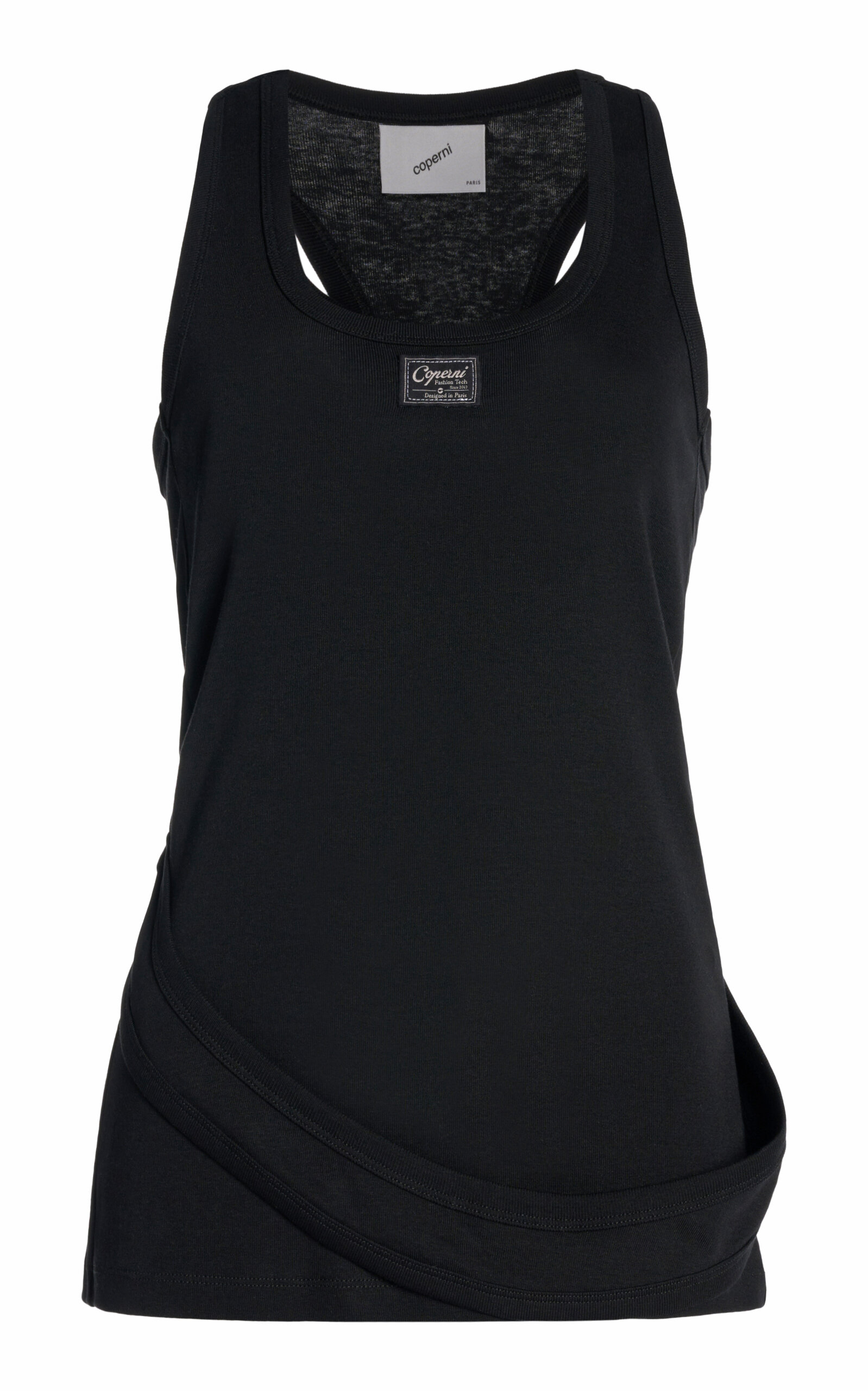 Coperni Cutout-back Tank Top In Black