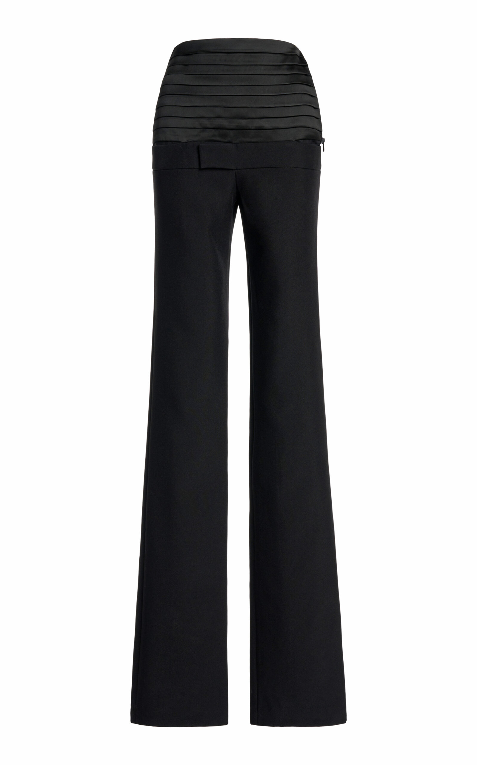Coperni Jersey-trimmed Hybrid Skinny-leg Pants In Black