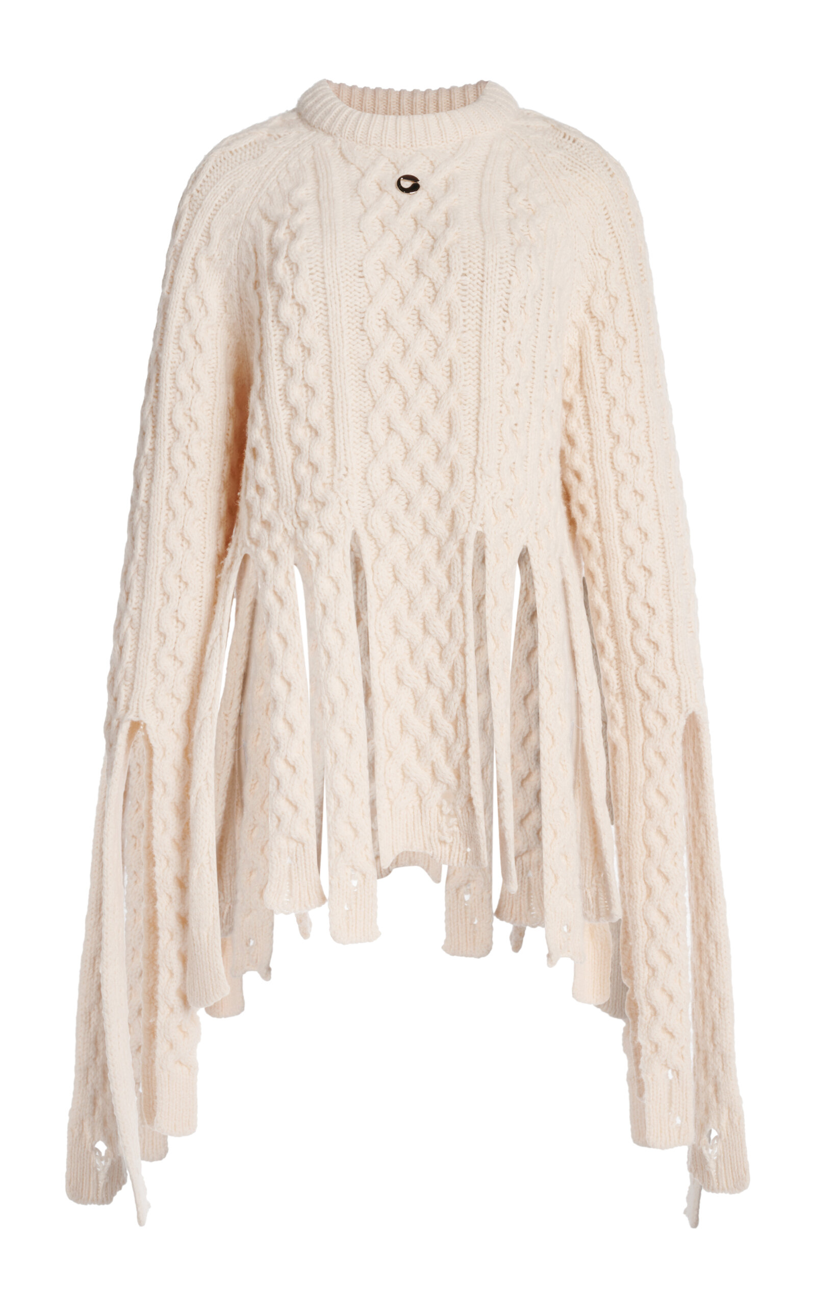 Coperni Ivory Wool Blend Sweater In Ivory