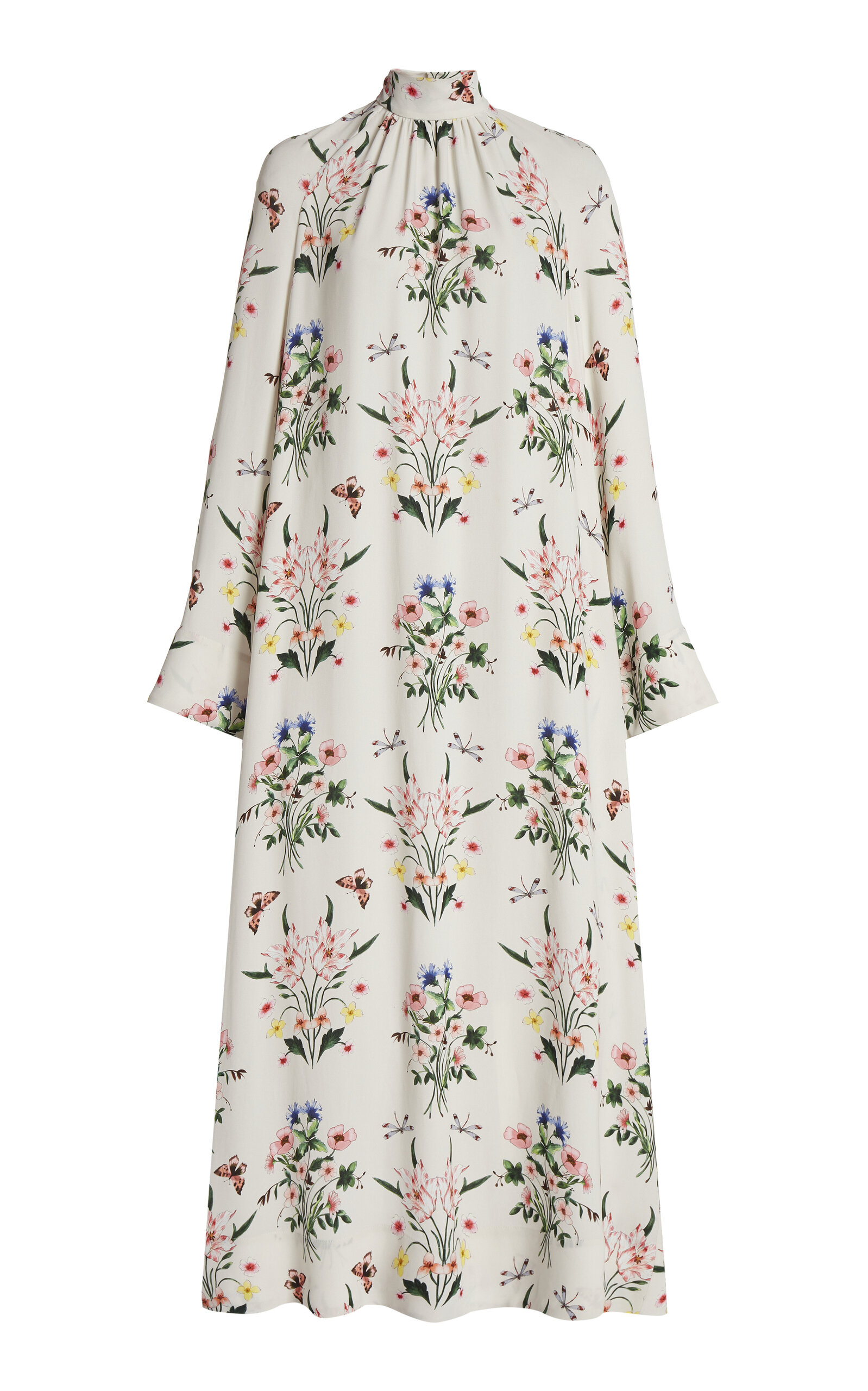 Giambattista Valli Printed Cape Maxi Dress In Floral