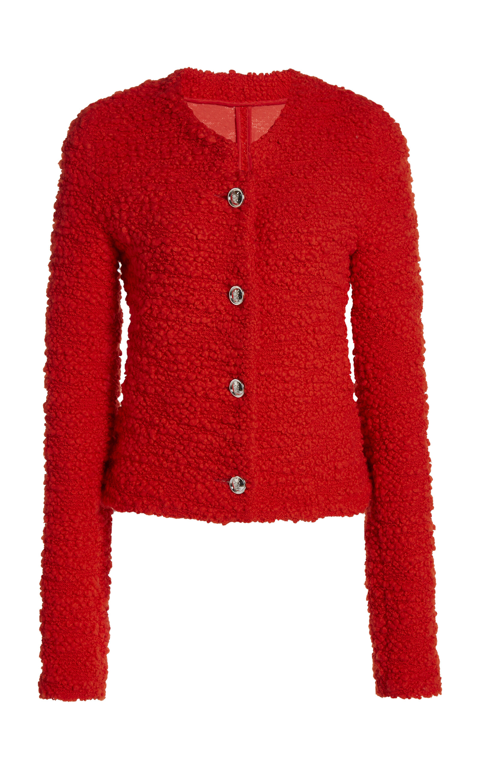 Giambattista Valli Textured Bouclé Jacket - Coral