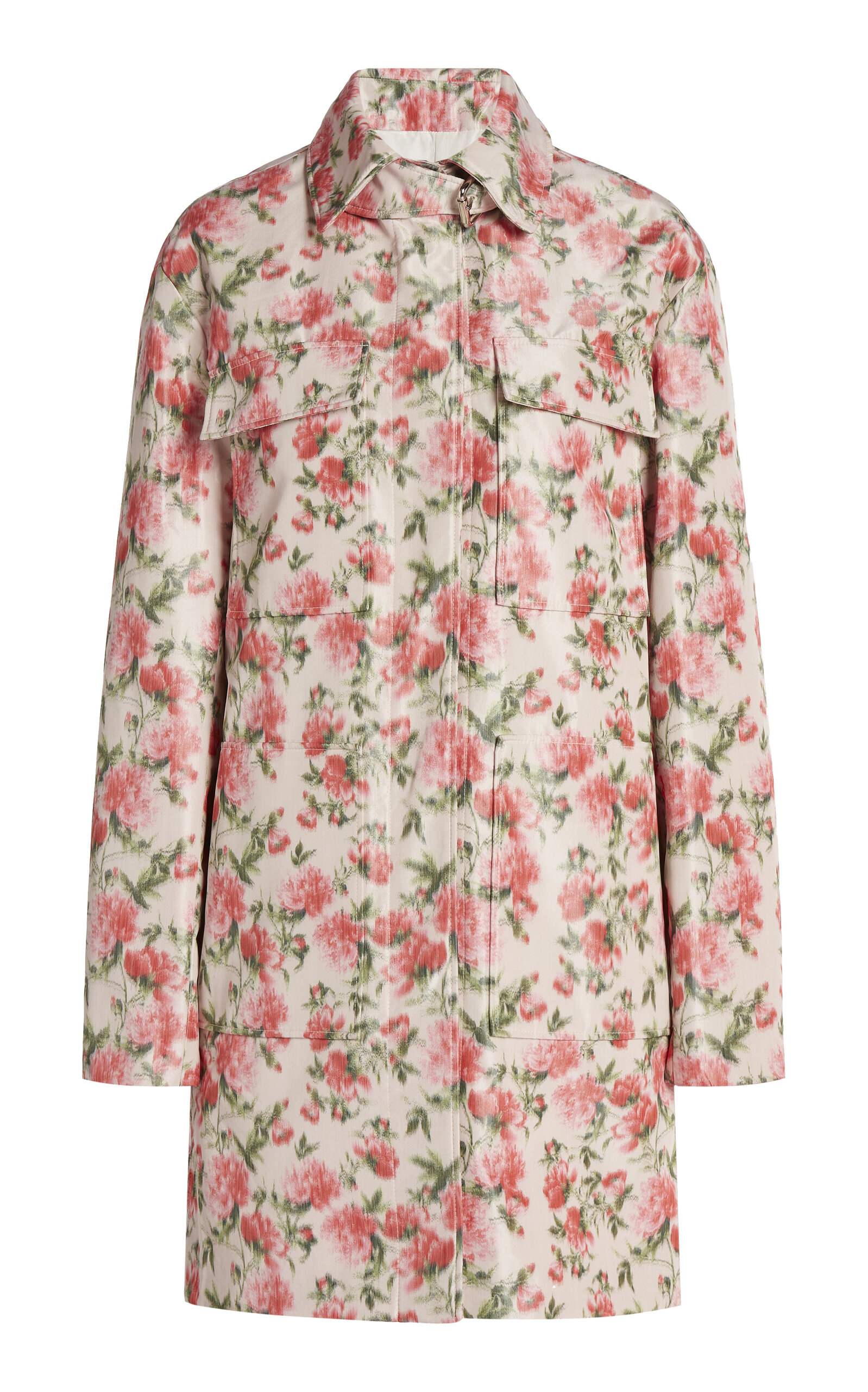 Giambattista Valli Floral Taffeta Coat