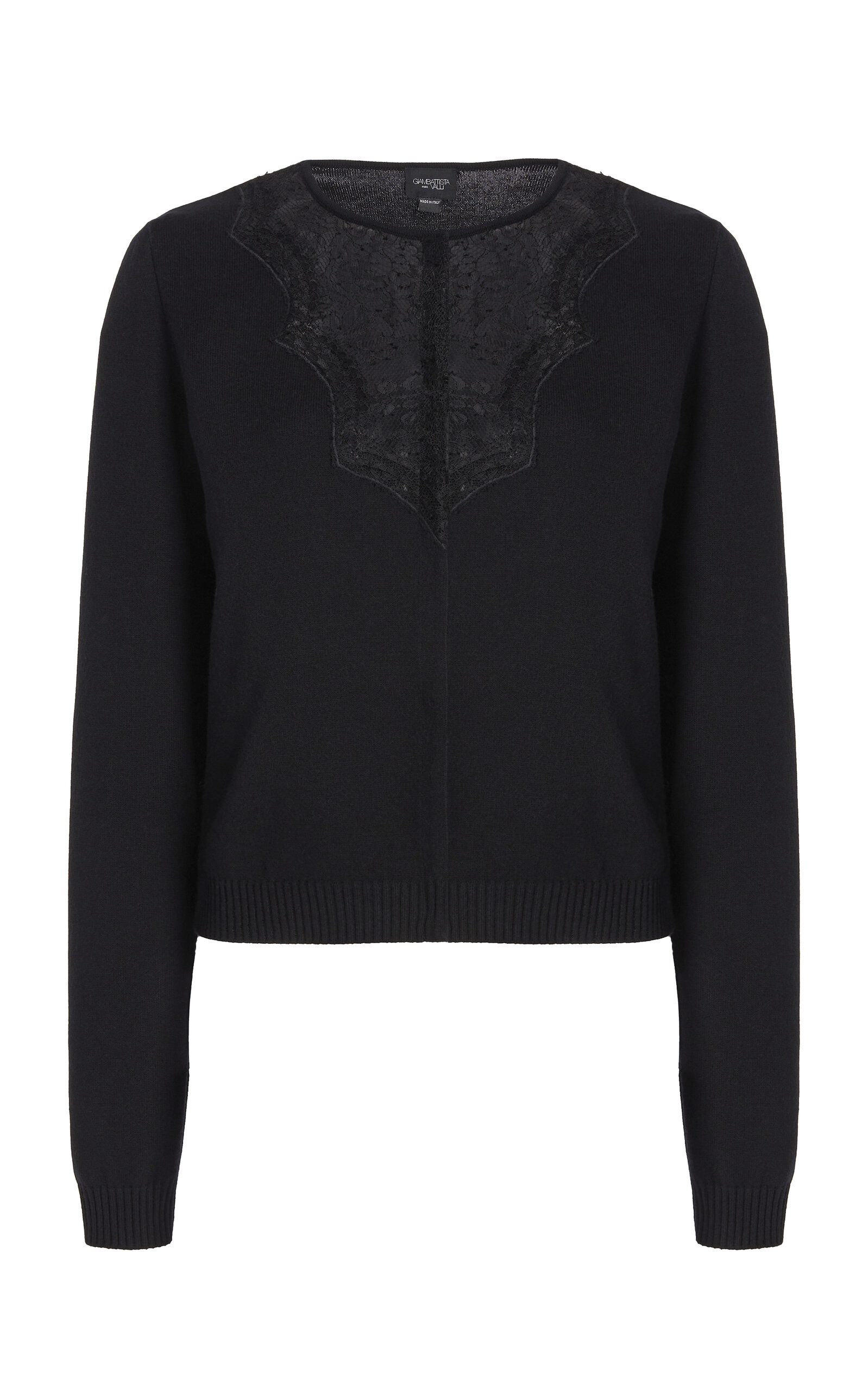 Giambattista Valli Lace-detailed Cardigan In Black
