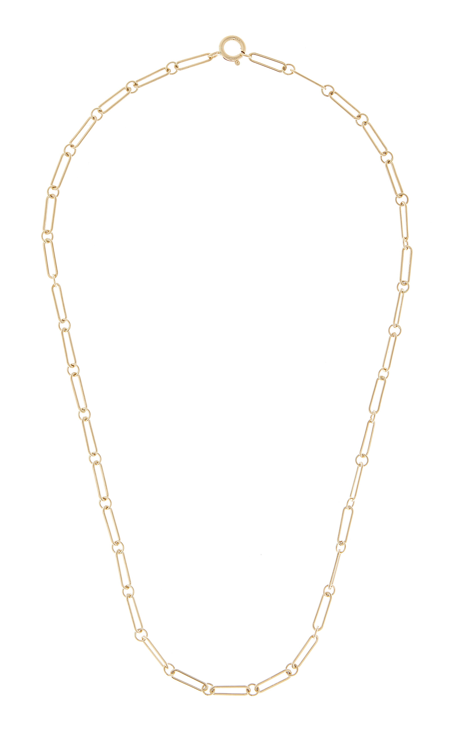 18K Yellow Gold 18" Paperclip Chain