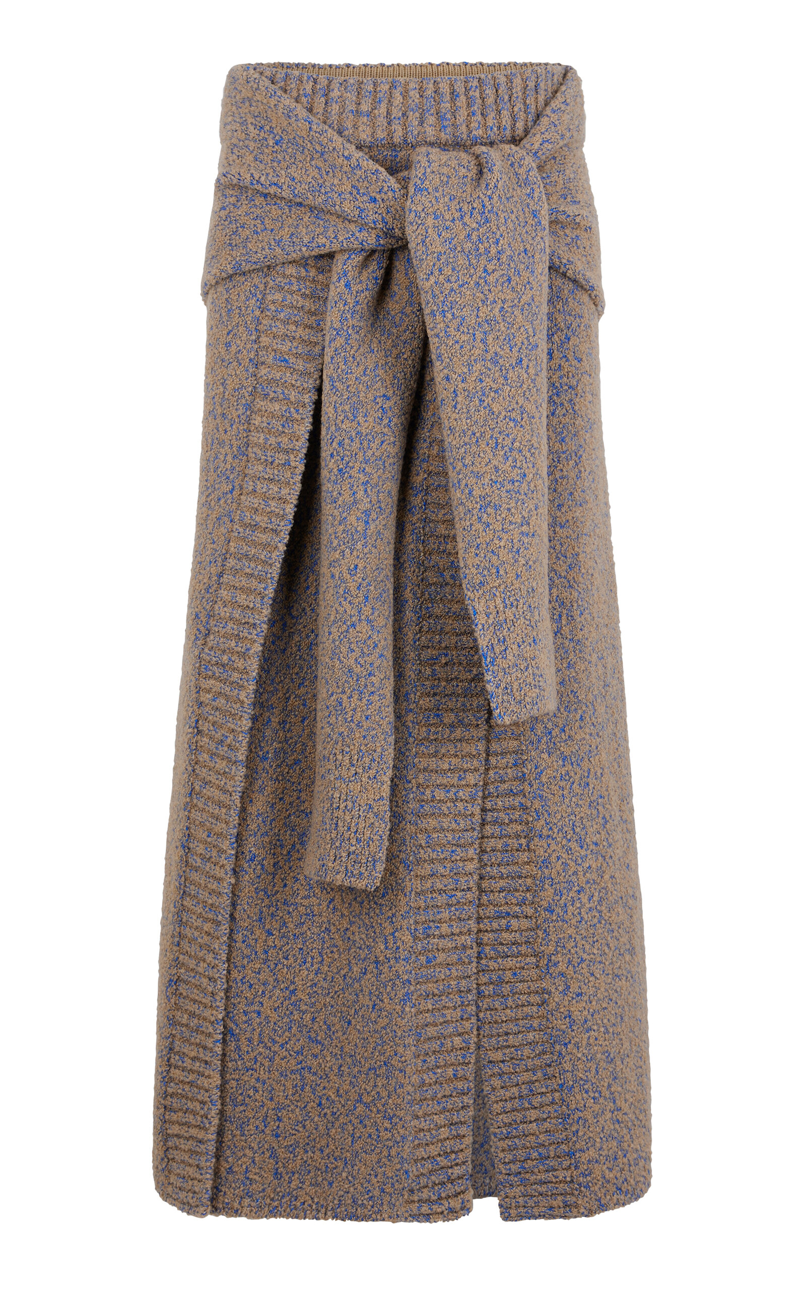 Paco Rabanne fringed-hem asymmetric skirt - Neutrals