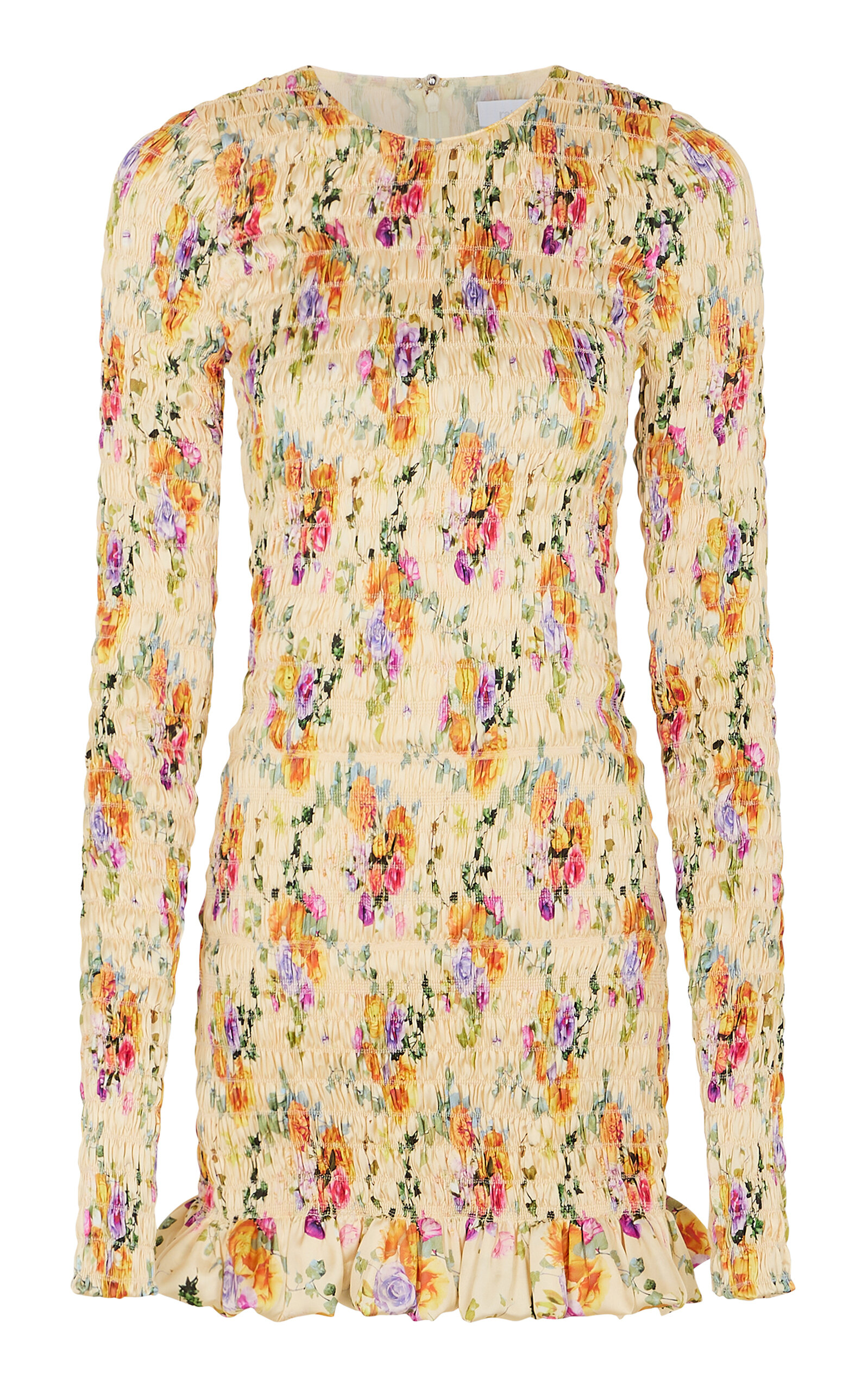 Rabanne Floral Ruffled Mini Dress