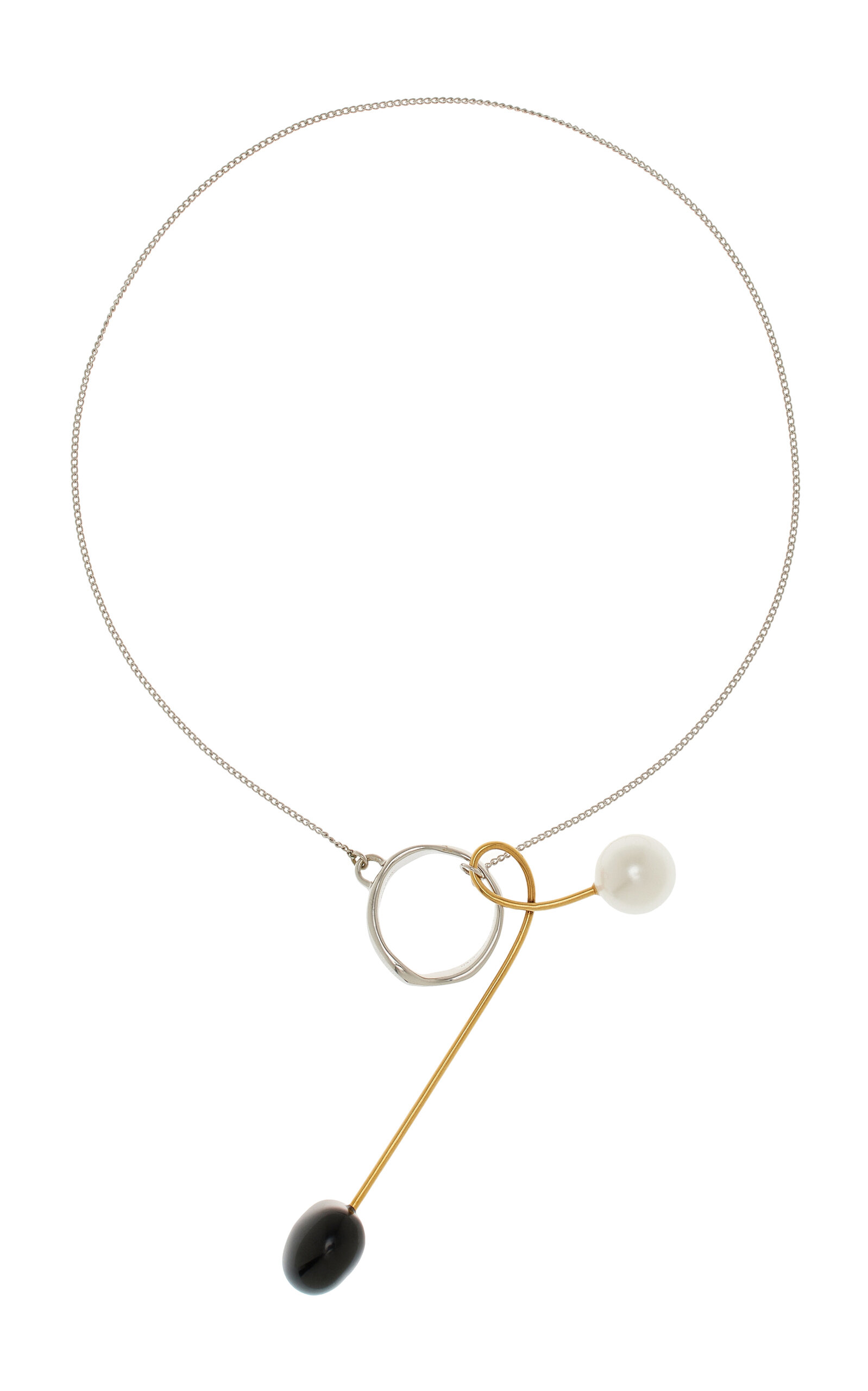 Dries Van Noten - Gold-Plated Pearl Necklace - Silver - OS - Moda Operandi - Gifts For Her