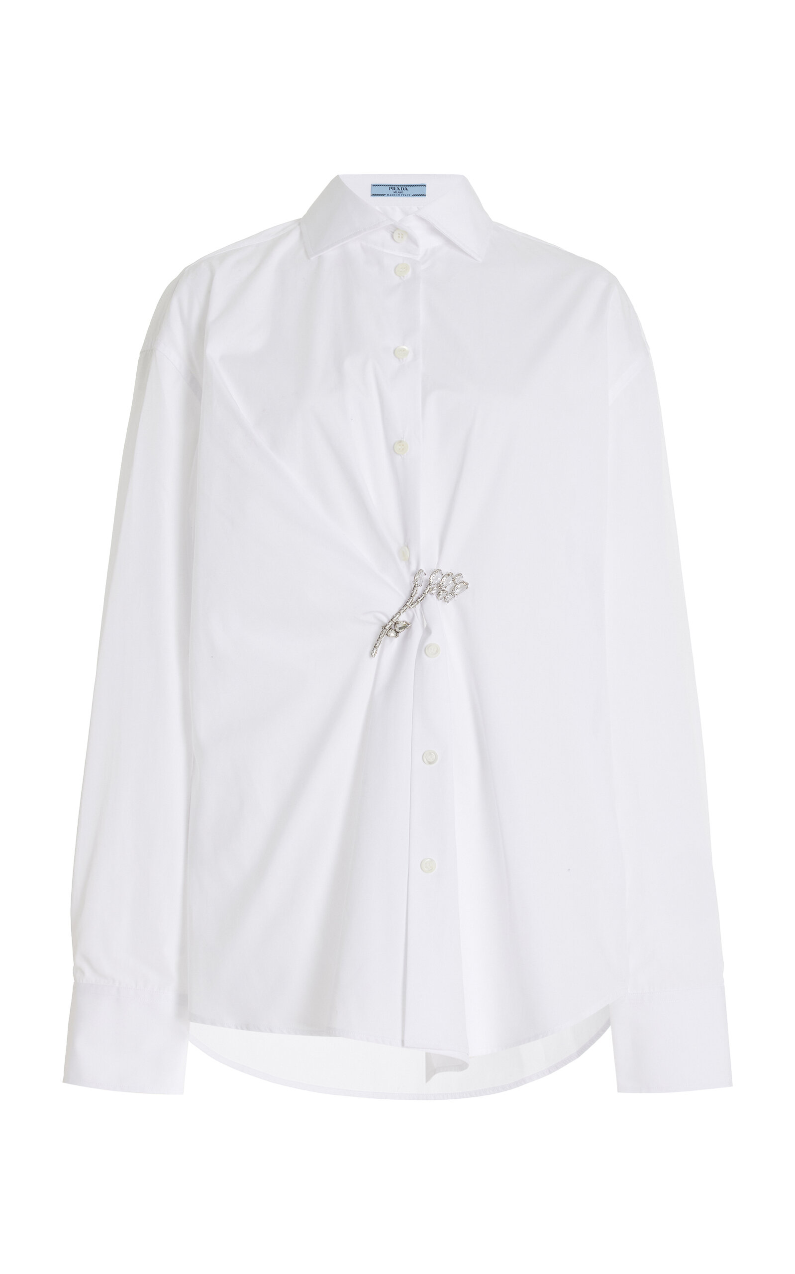 Prada Poplin Shirt In White